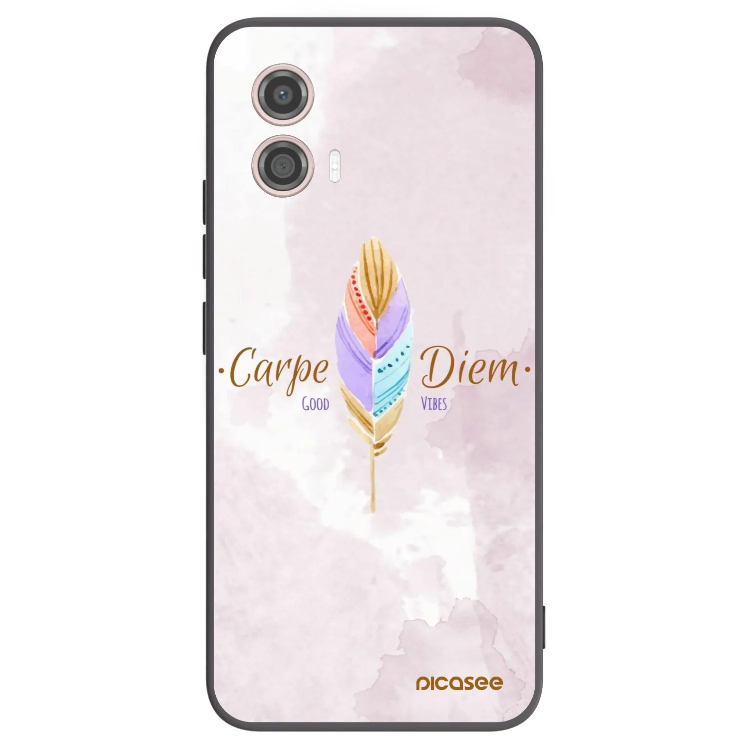 Picasee silikonski črni ovitek za Motorola Moto G53 5G - Carpe Diem
