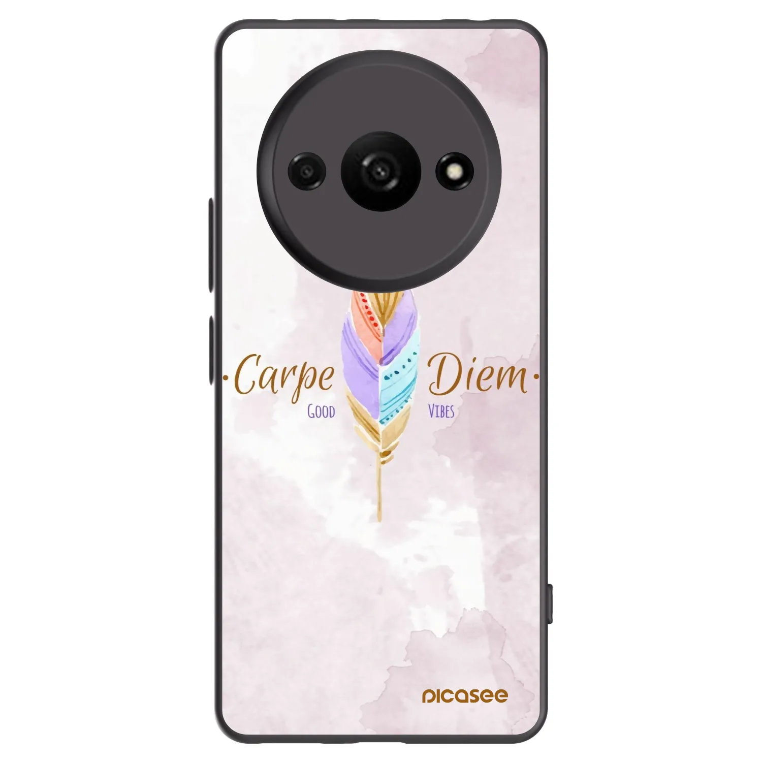 Picasee silikonski črni ovitek za Xiaomi Redmi A3 - Carpe Diem