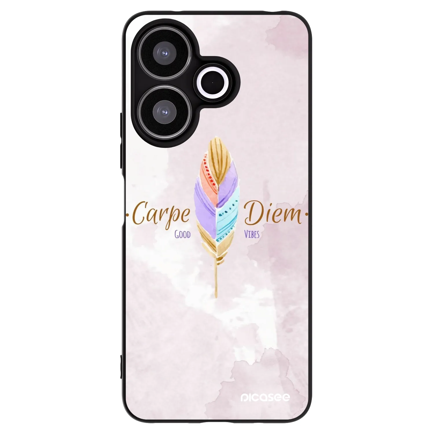 Picasee silikonski črni ovitek za Xiaomi Redmi 13 4G - Carpe Diem