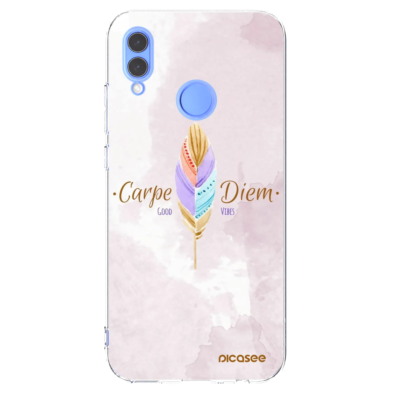 Picasee silikonski prozorni ovitek za Huawei P Smart 2019 - Carpe Diem