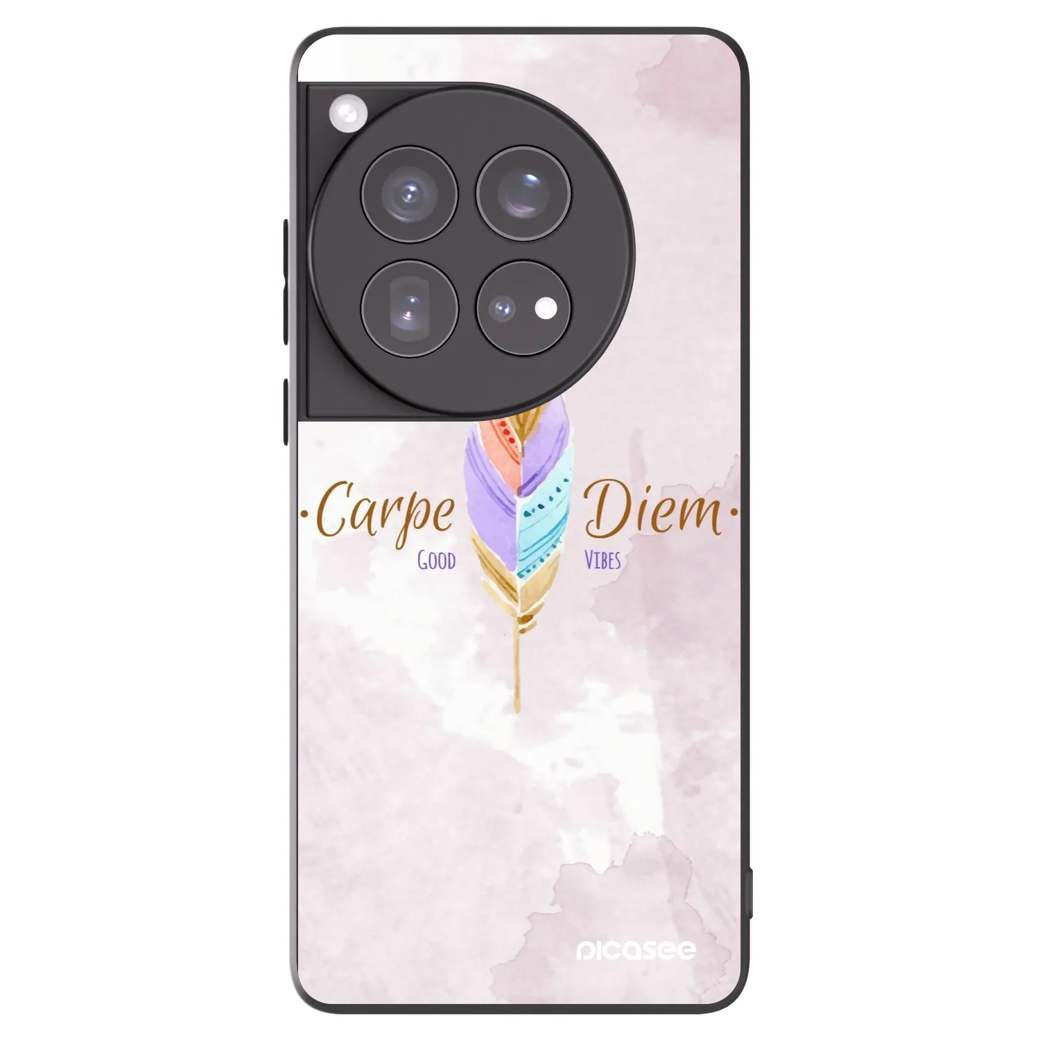 Picasee silikonski črni ovitek za OnePlus 12 5G - Carpe Diem