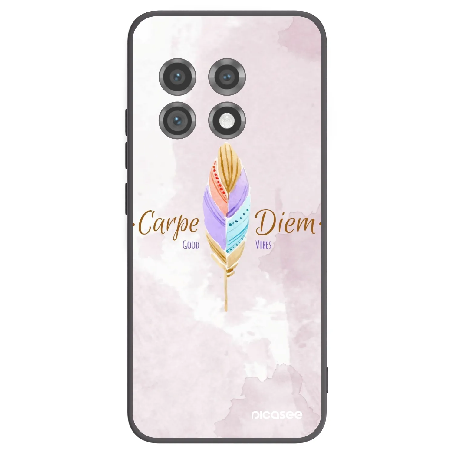 Picasee silikonski črni ovitek za OnePlus 11 5G - Carpe Diem