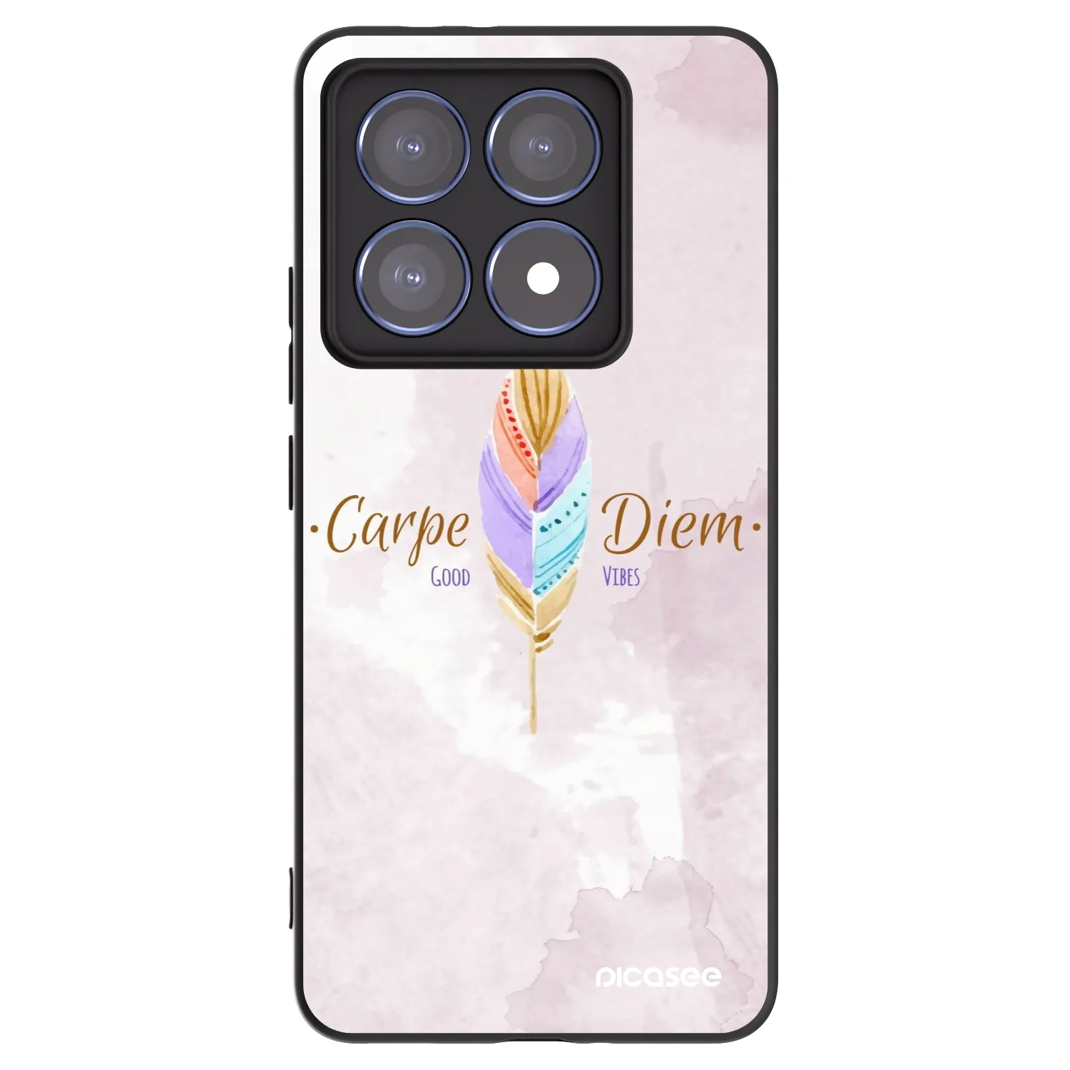 Picasee silikonski črni ovitek za Xiaomi 14T Pro - Carpe Diem