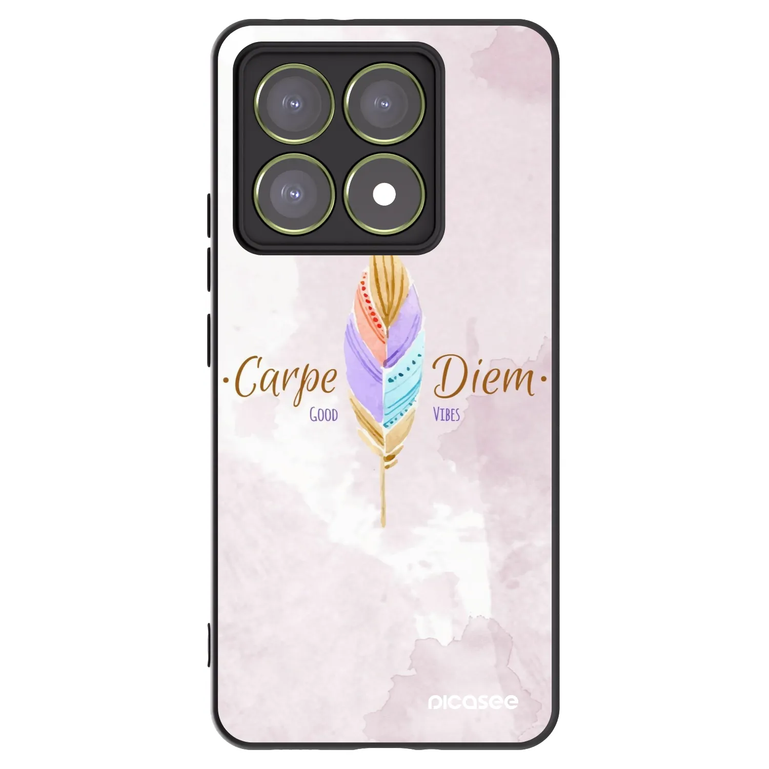 Picasee silikonski črni ovitek za Xiaomi 14T - Carpe Diem
