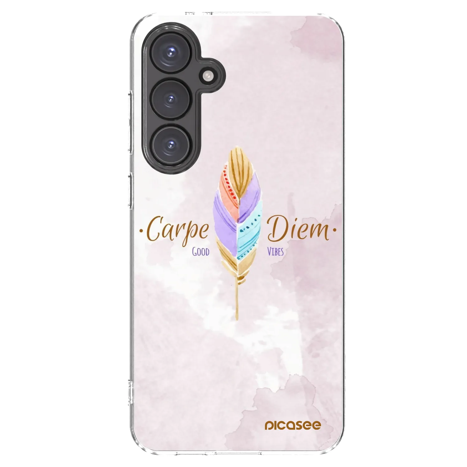 Picasee silikonski prozorni ovitek za Samsung Galaxy S24 FE S721B - Carpe Diem