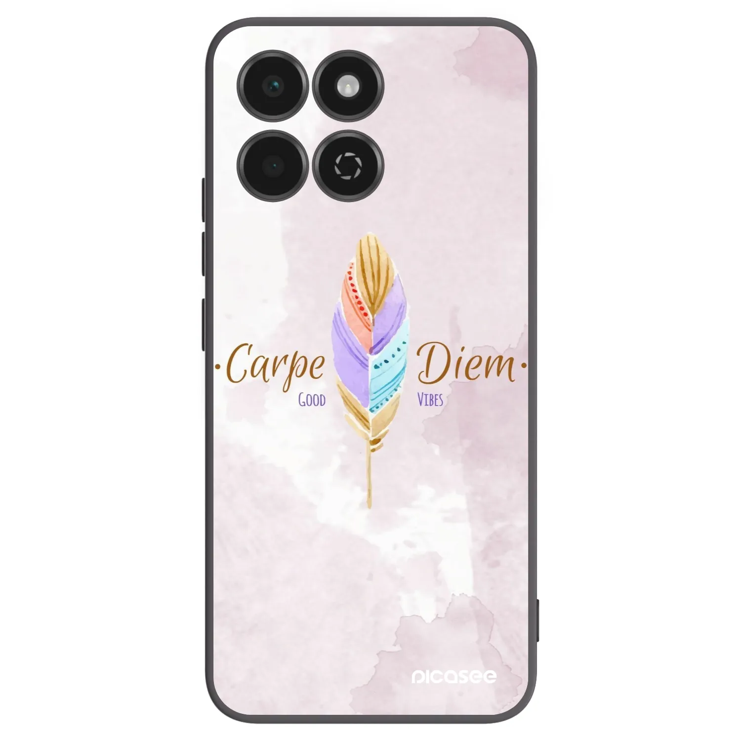 Picasee silikonski črni ovitek za Honor 200 Smart 5G - Carpe Diem