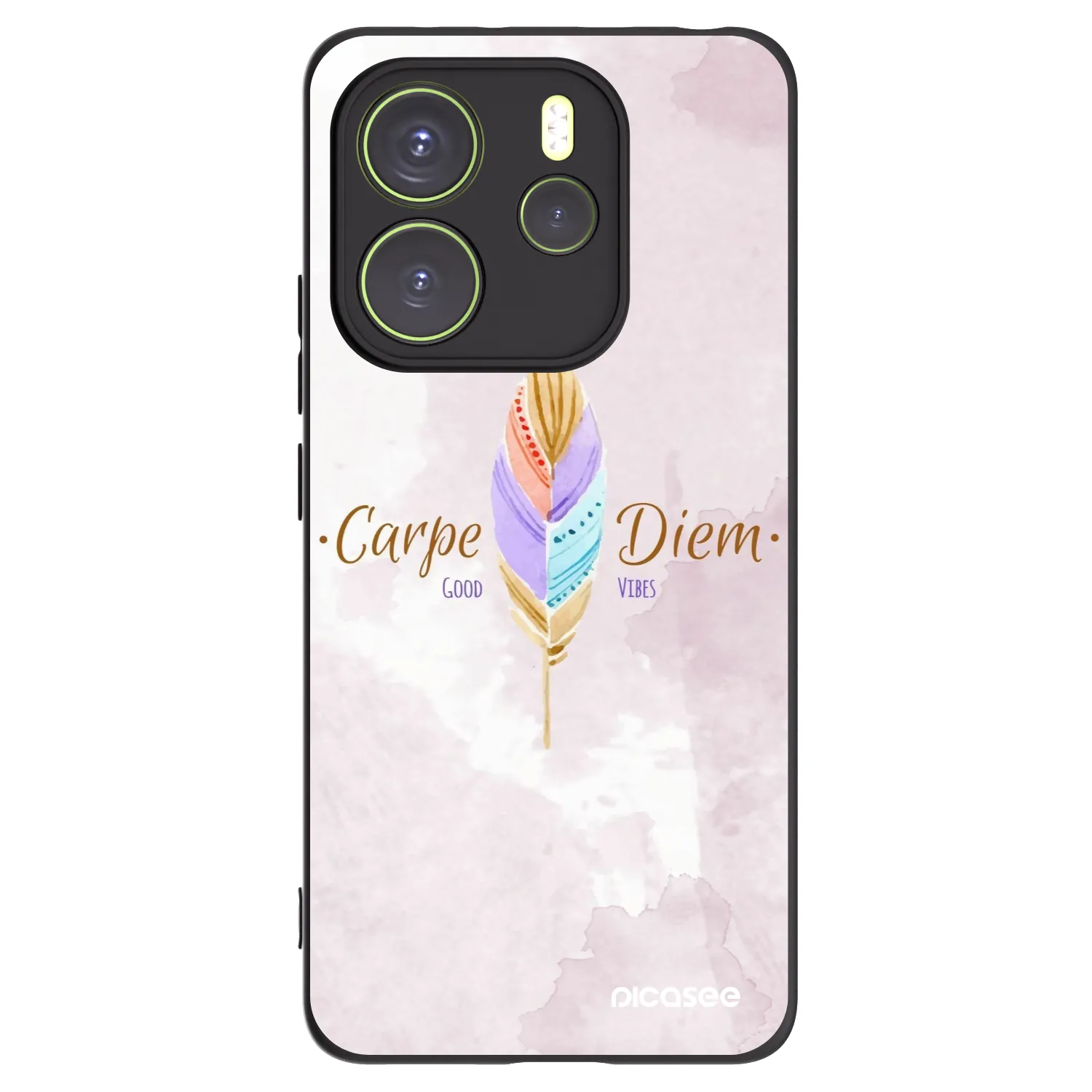Picasee silikonski črni ovitek za Xiaomi Redmi Note 14 4G - Carpe Diem