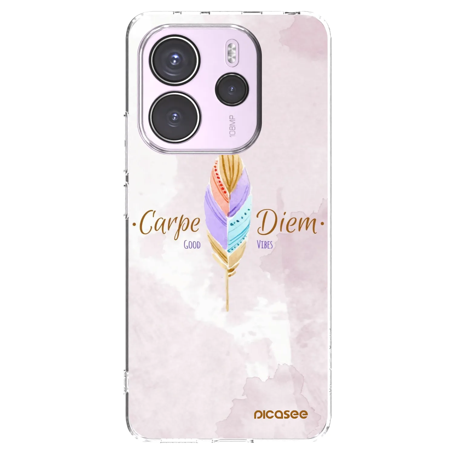 Picasee silikonski prozorni ovitek za Xiaomi Redmi Note 14 4G - Carpe Diem