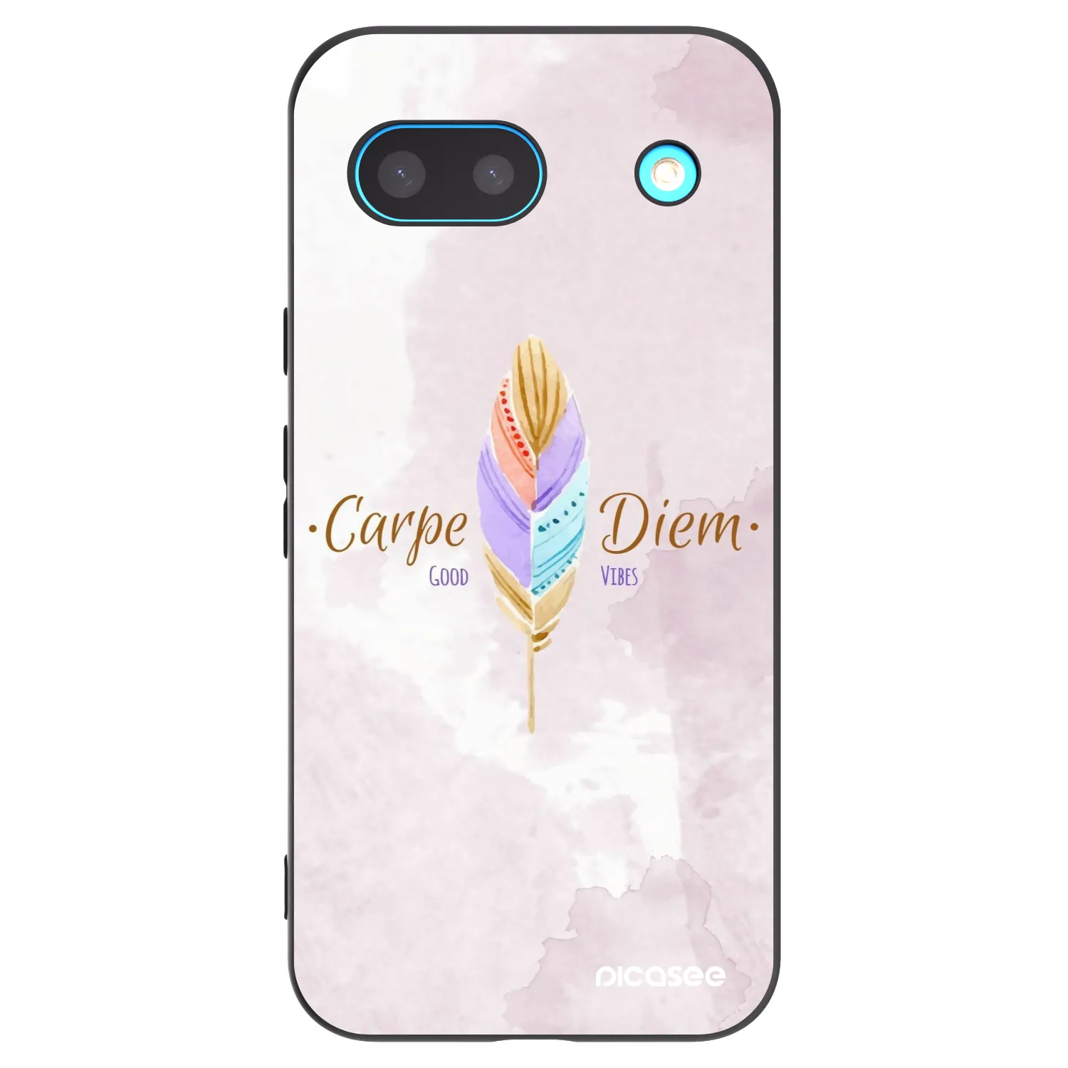 Picasee silikonski črni ovitek za Google Pixel 8 - Carpe Diem