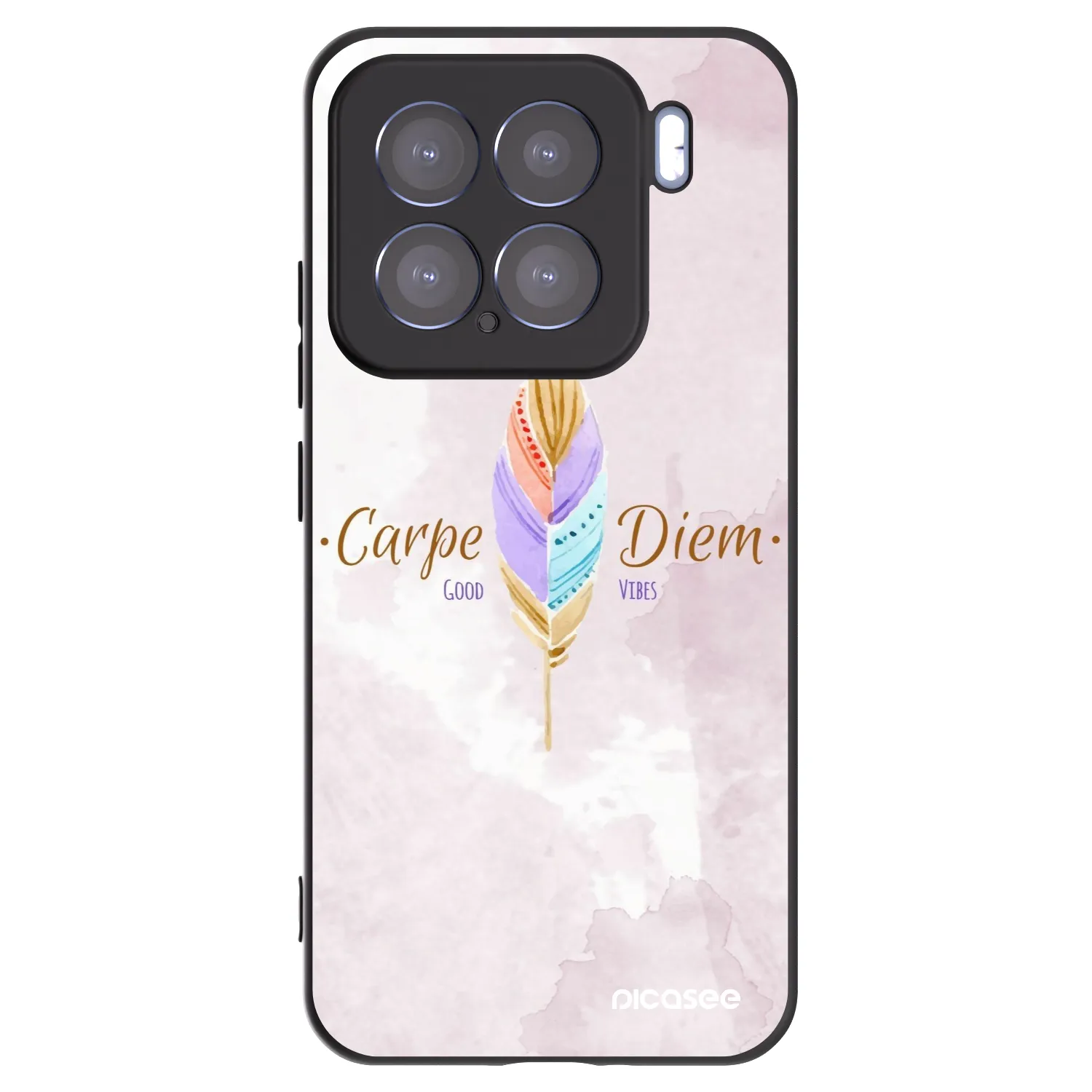 Picasee silikonski črni ovitek za Xiaomi 15 - Carpe Diem