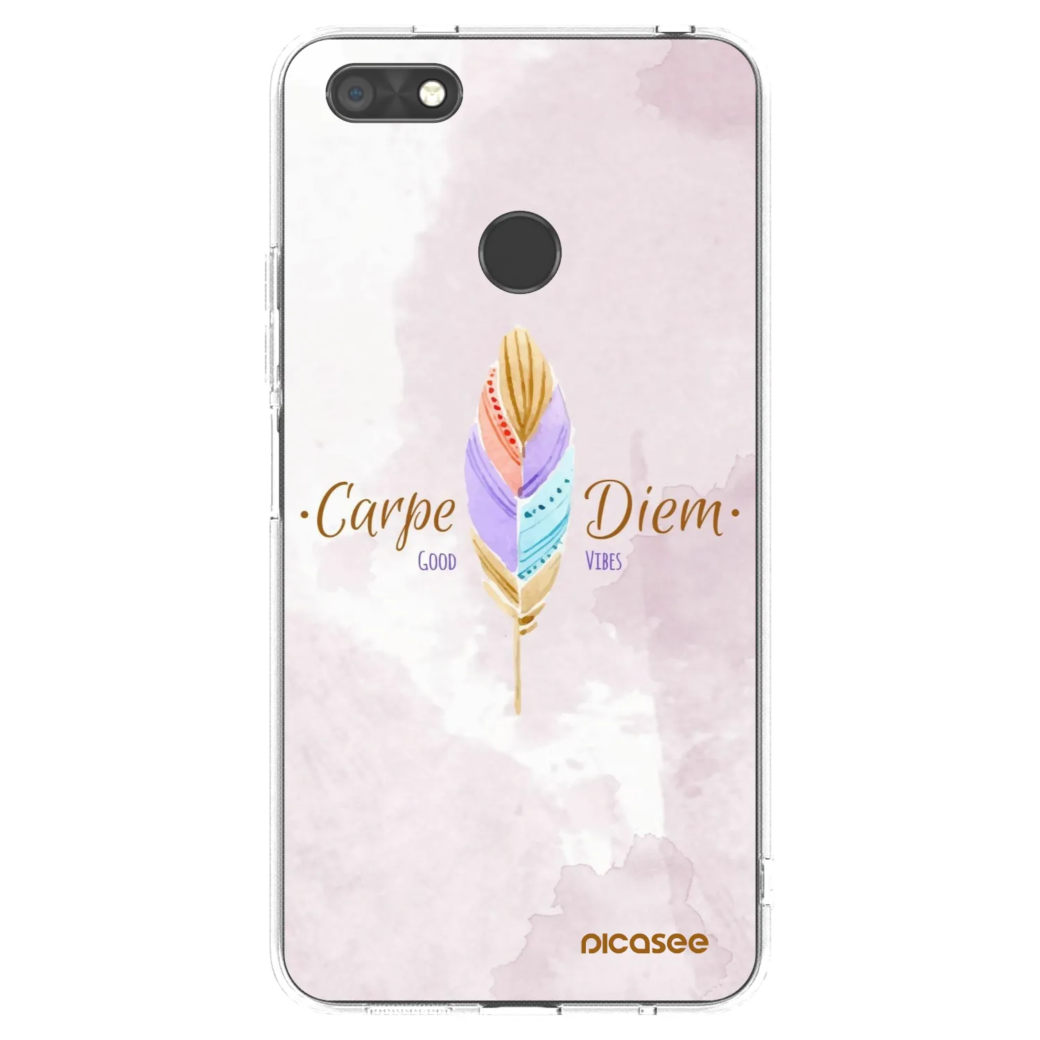 Picasee silikonski prozorni ovitek za Huawei P9 Lite Mini - Carpe Diem