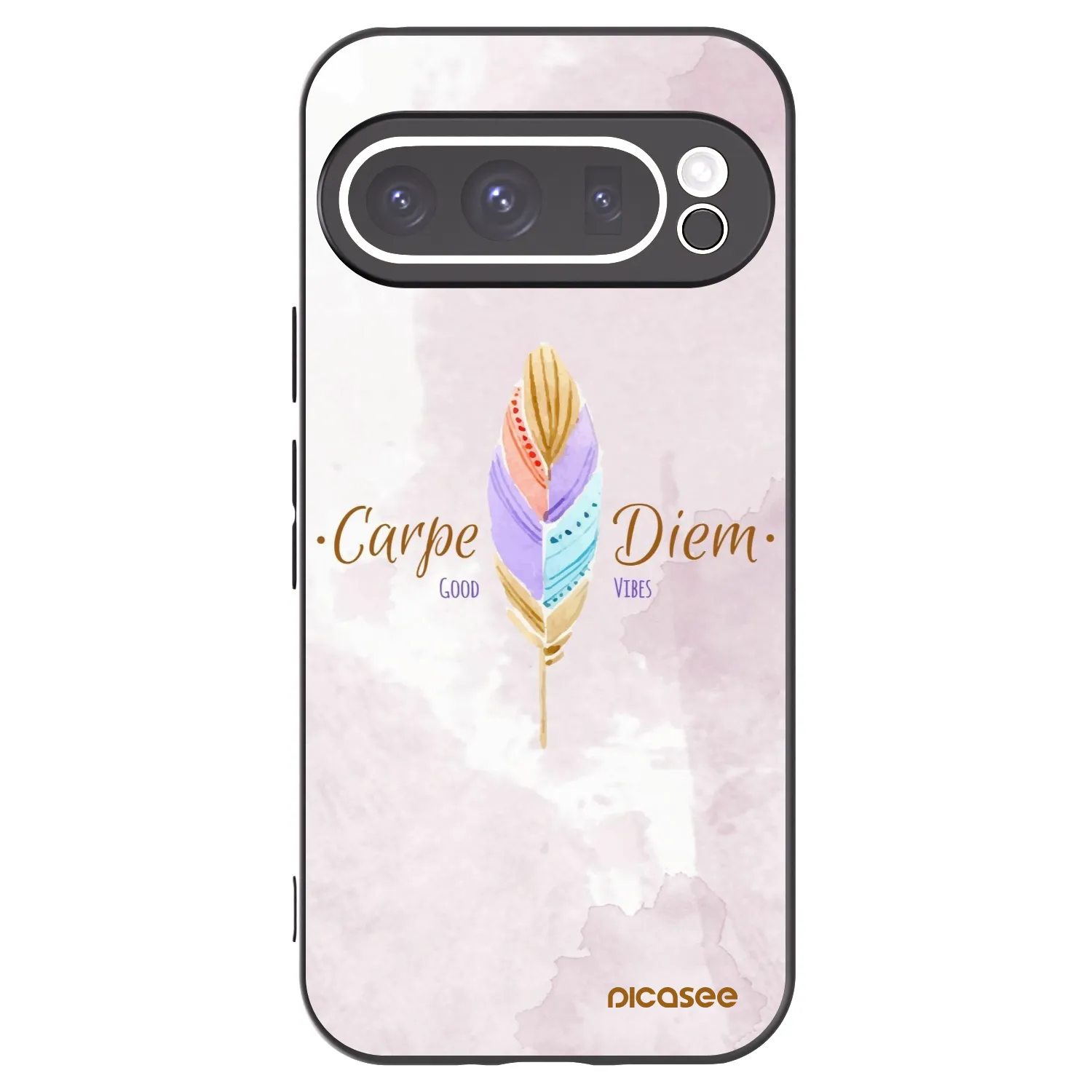 Picasee silikonski črni ovitek za Google Pixel 9 Pro - Carpe Diem