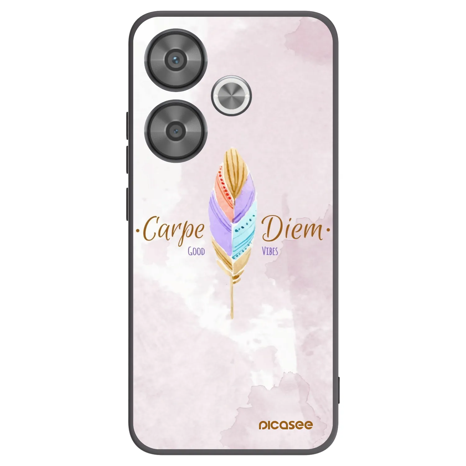 Picasee silikonski črni ovitek za Xiaomi Poco F6 - Carpe Diem