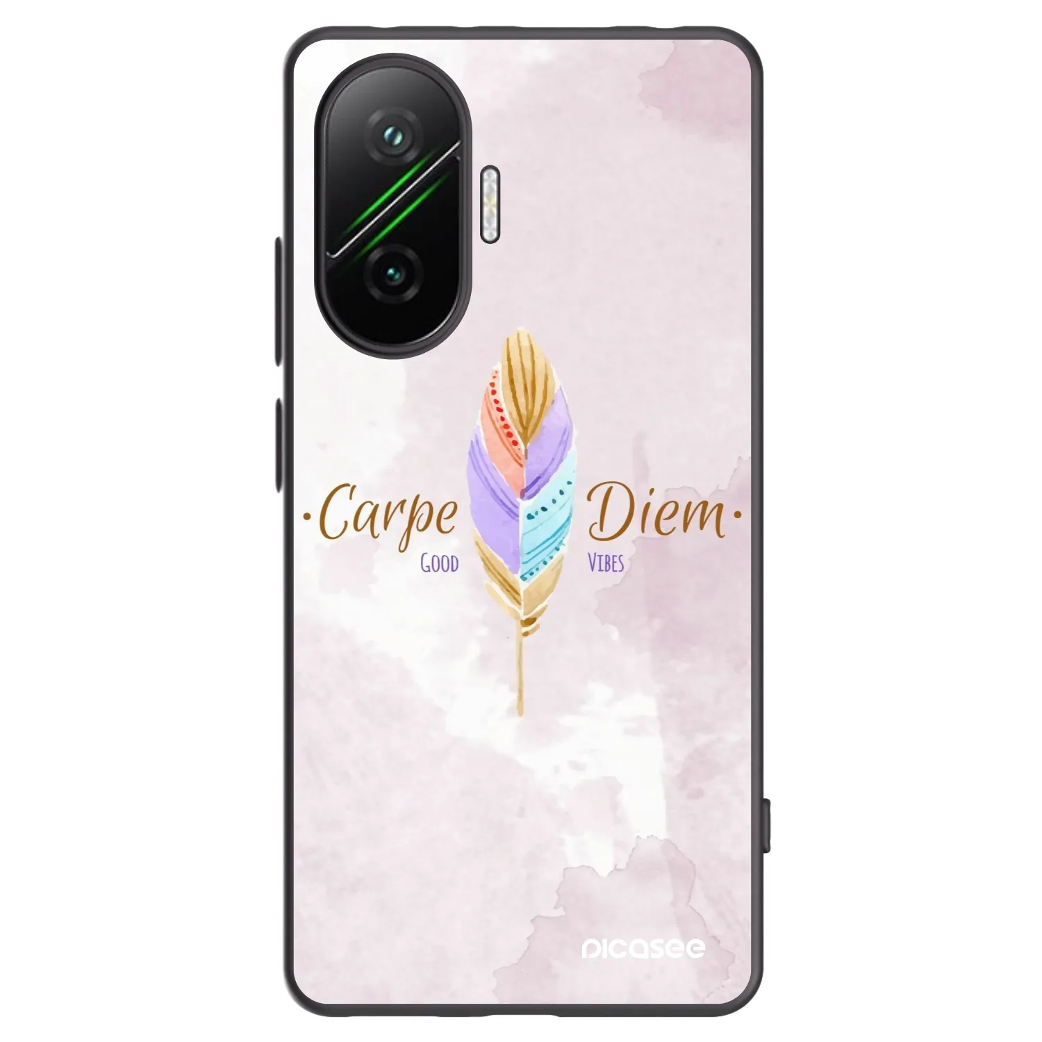 Picasee silikonski črni ovitek za Xiaomi Poco F7 Pro 5G - Carpe Diem