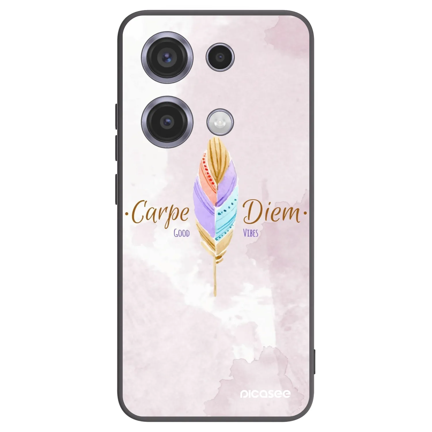 Picasee silikonski črni ovitek za Xiaomi Redmi Note 14S - Carpe Diem