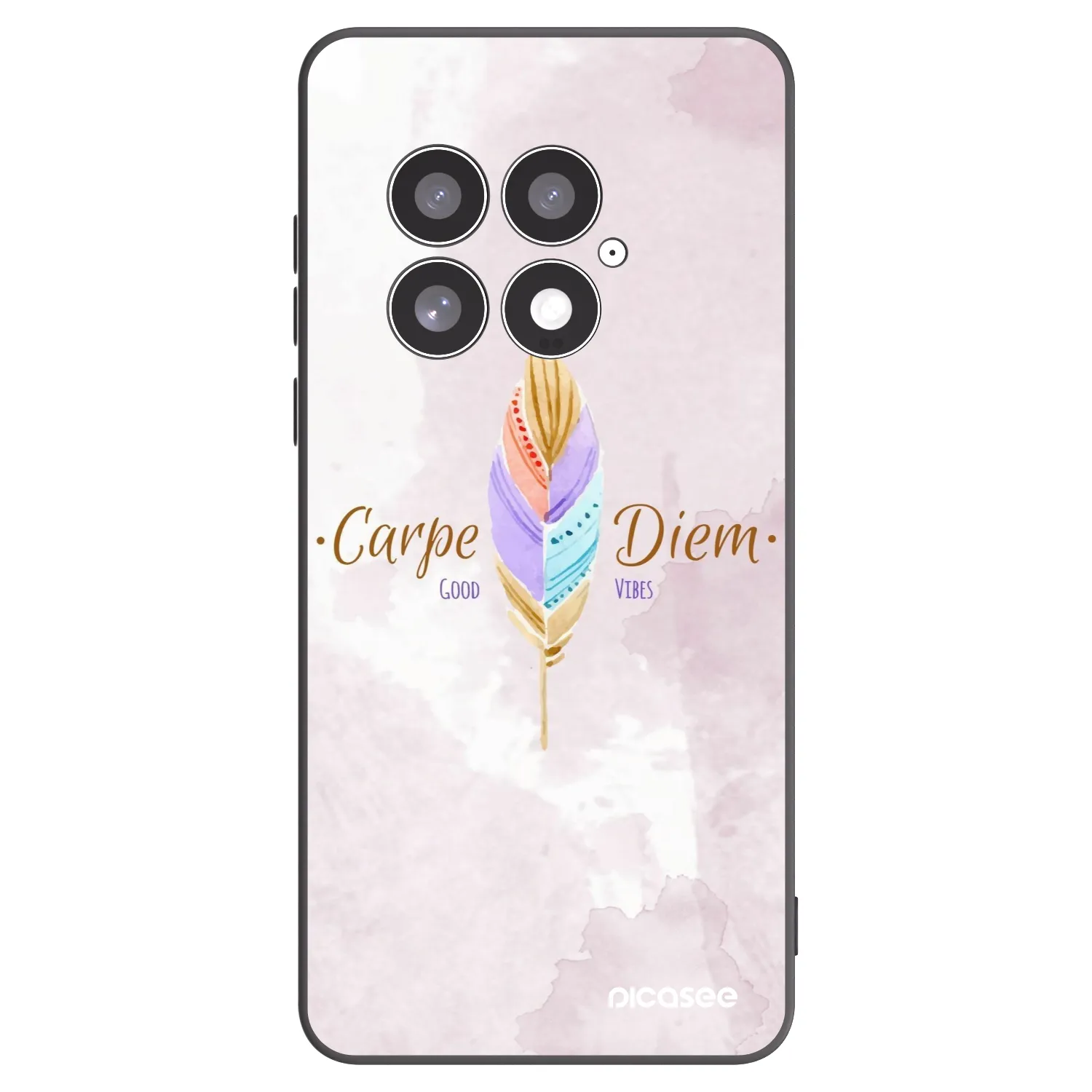 Picasee silikonski črni ovitek za OnePlus 13 5G - Carpe Diem