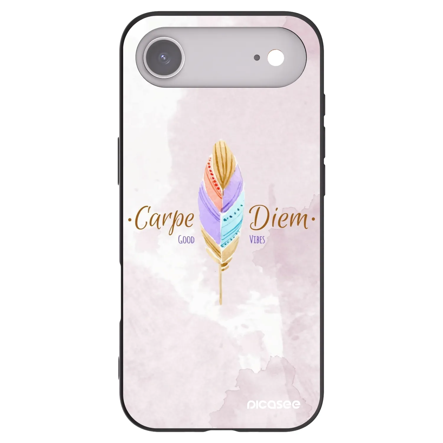 Picasee silikonski črni ovitek za Apple iPhone Air - Carpe Diem