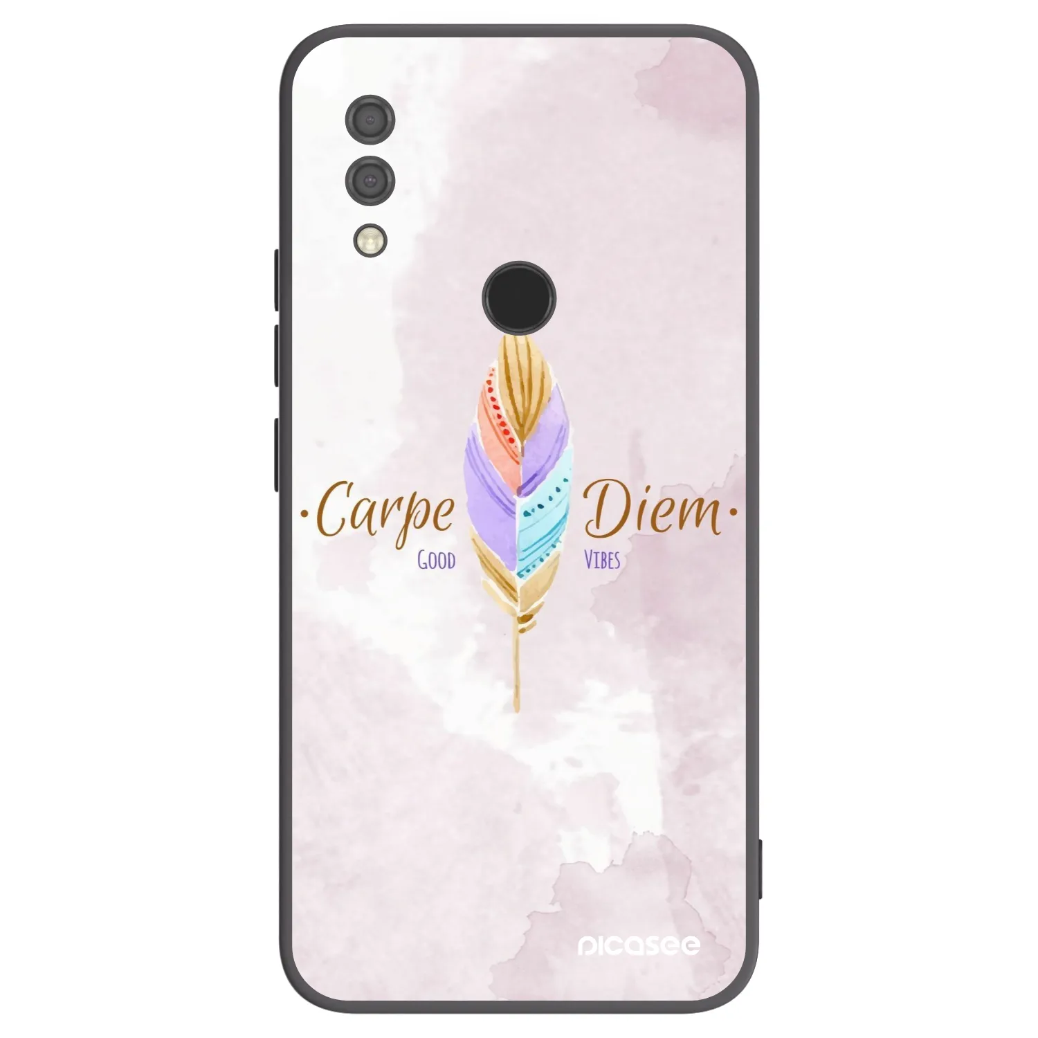 Picasee silikonski črni ovitek za Xiaomi Redmi 7 - Carpe Diem