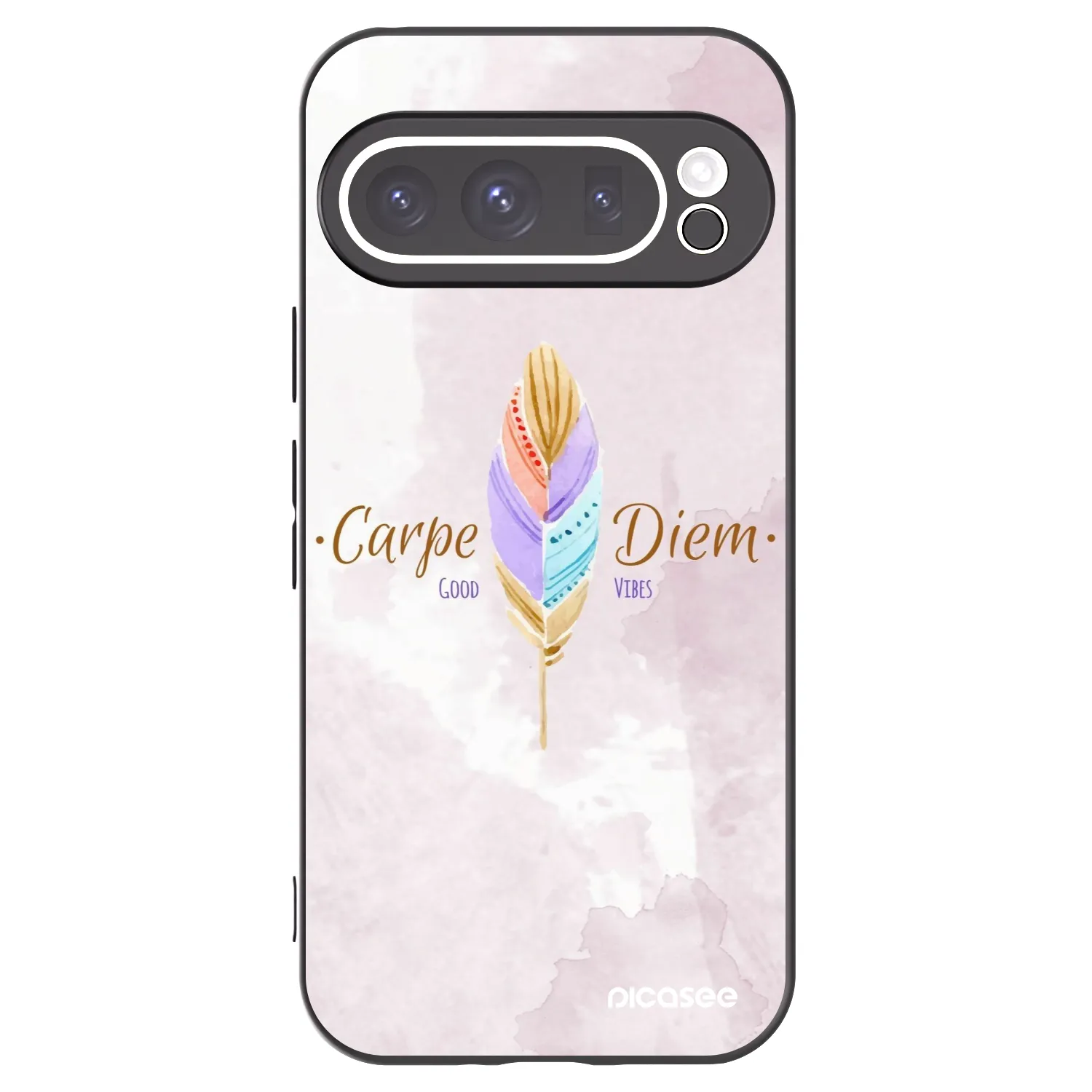 Picasee silikonski črni ovitek za Google Pixel 9 Pro XL - Carpe Diem