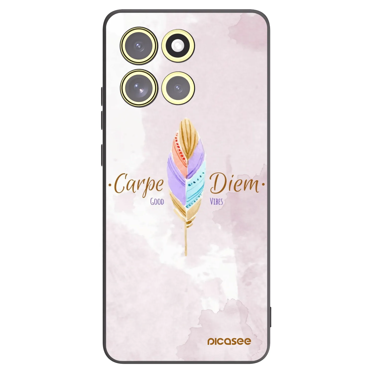 Picasee silikonski črni ovitek za Motorola Moto G86 5G - Carpe Diem
