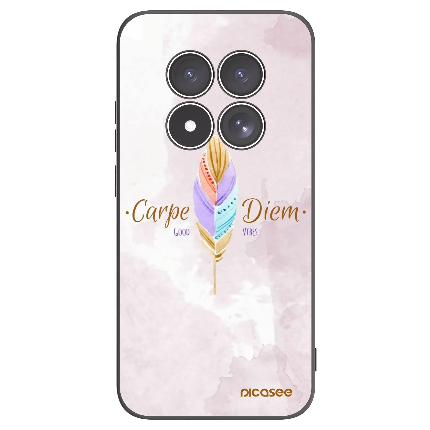 Picasee silikonski črni ovitek za Xiaomi Redmi Note 15 Pro 4G - Carpe Diem