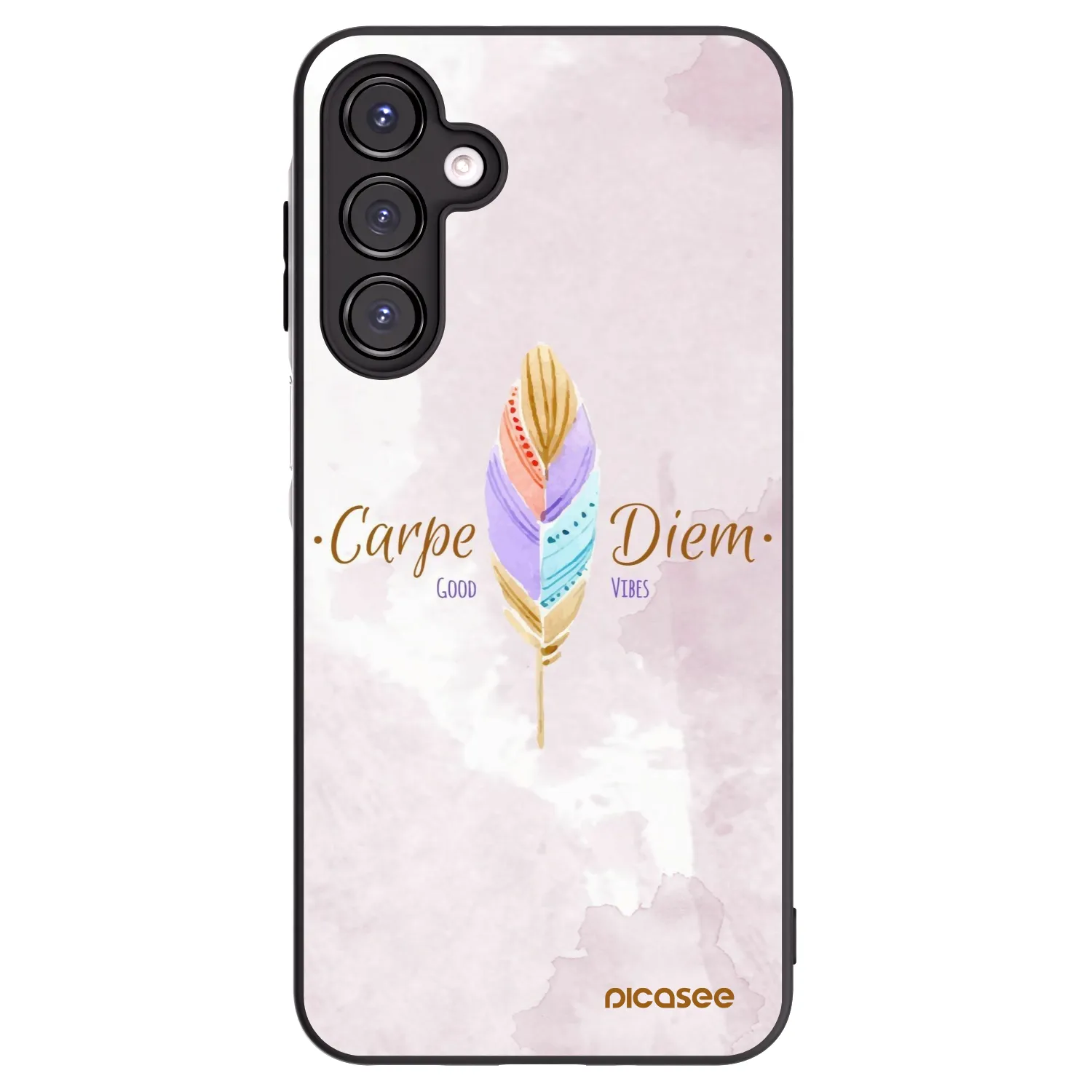 Picasee silikonski črni ovitek za Samsung Galaxy A16 4G - Carpe Diem