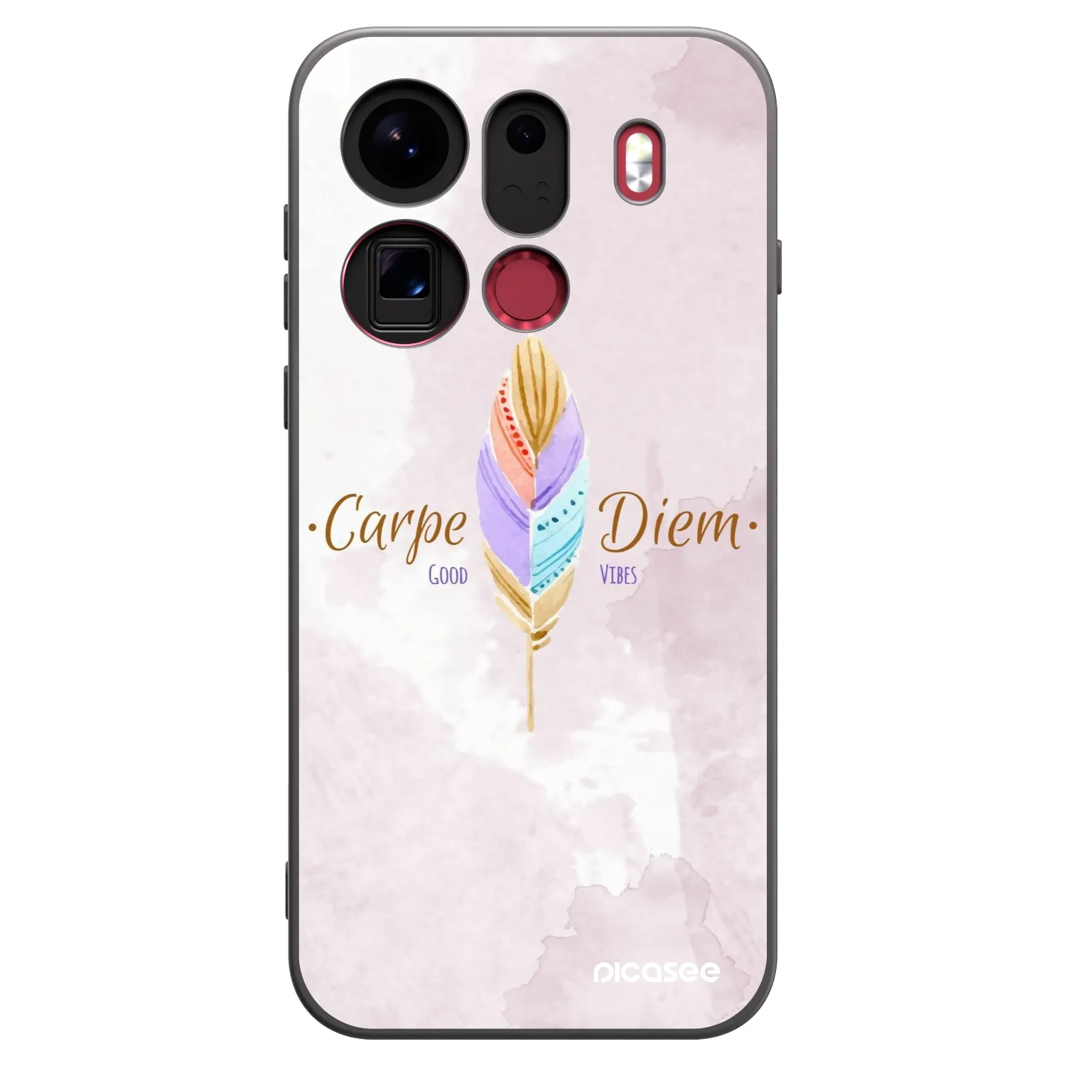 Picasee silikonski črni ovitek za OPPO Find X9 Pro - Carpe Diem