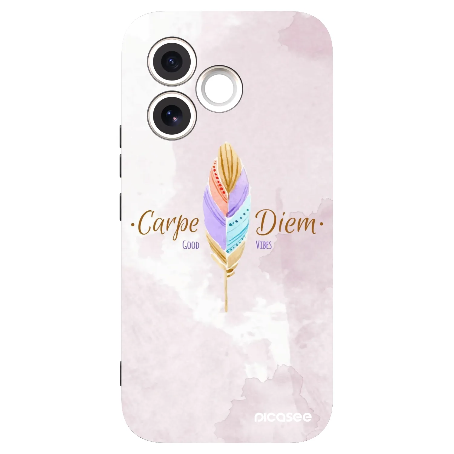 Picasee silikonski črni ovitek za Honor 600 Lite - Carpe Diem