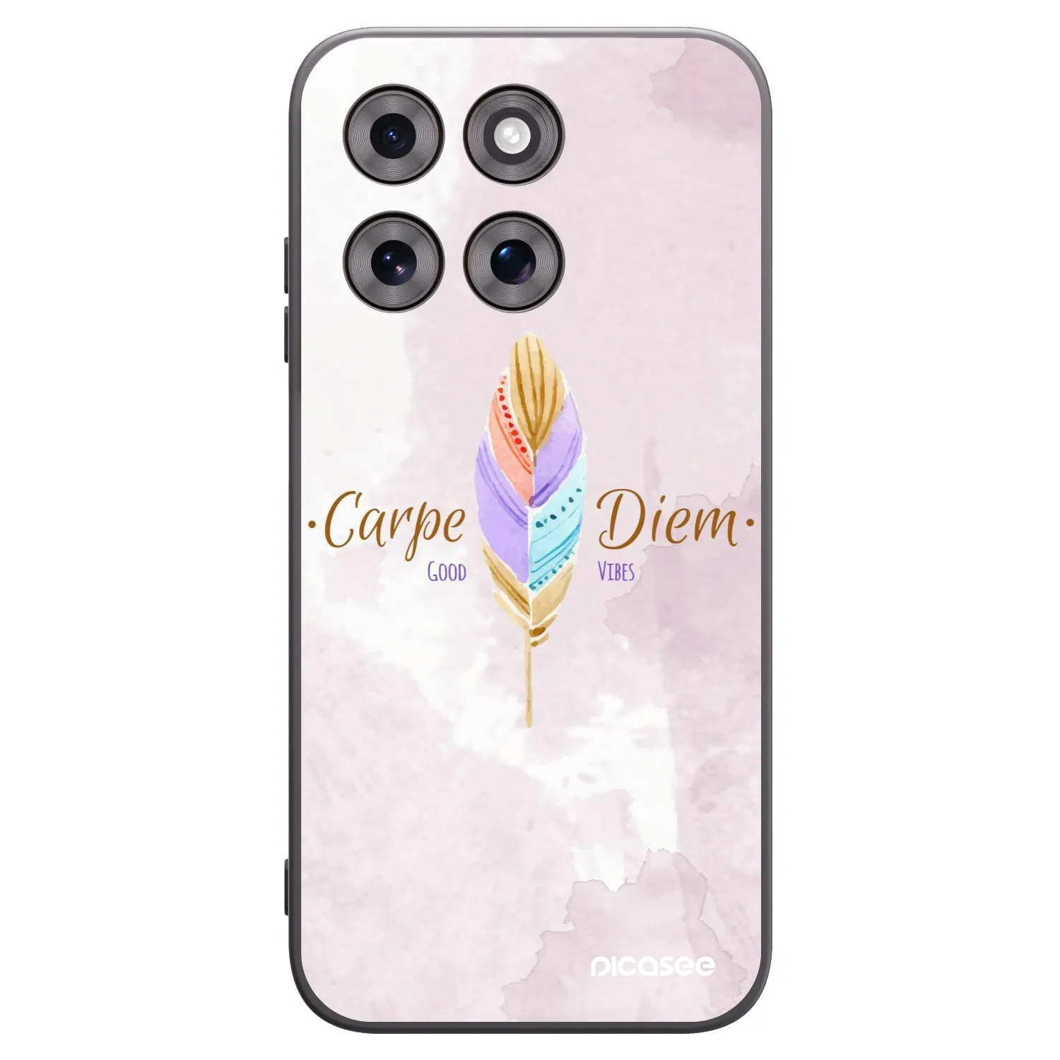Picasee silikonski črni ovitek za Motorola Moto G77 - Carpe Diem