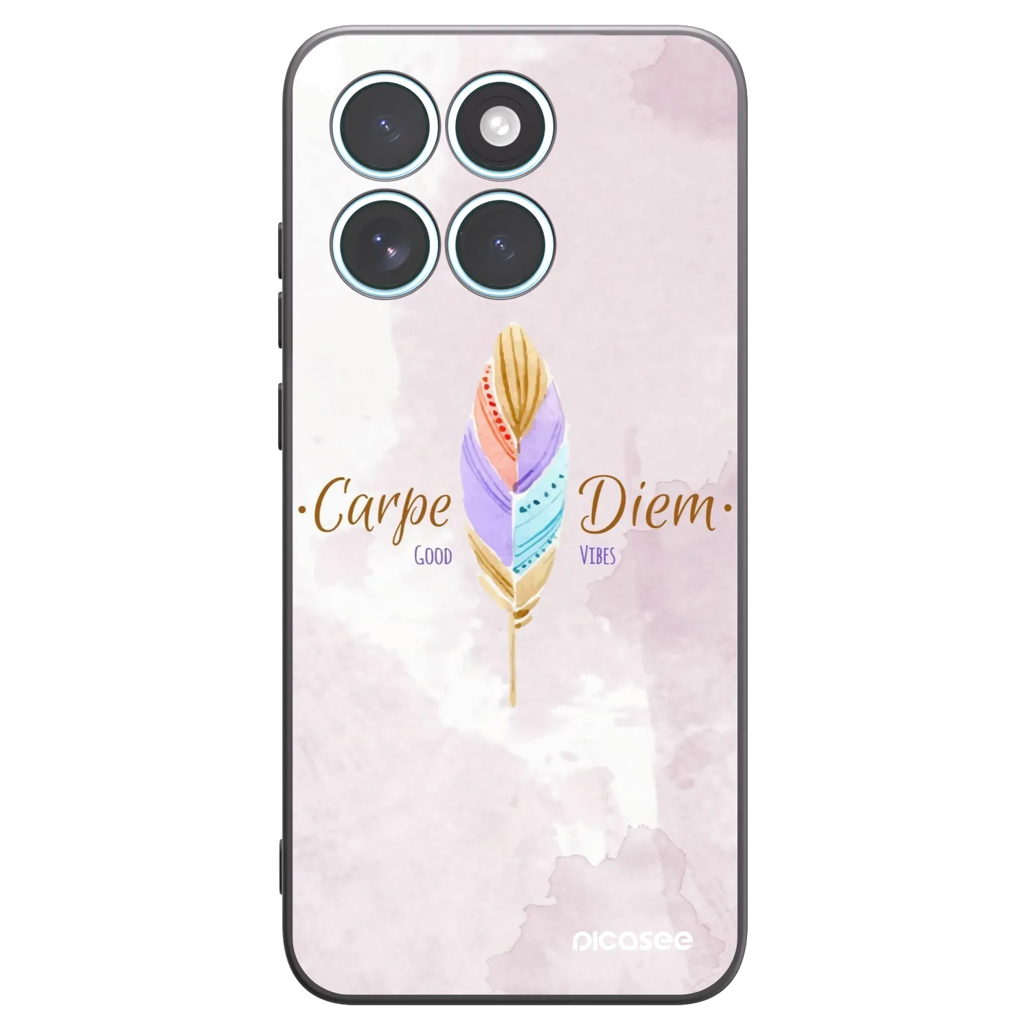 Picasee silikonski črni ovitek za Motorola Edge 70 Fusion - Carpe Diem