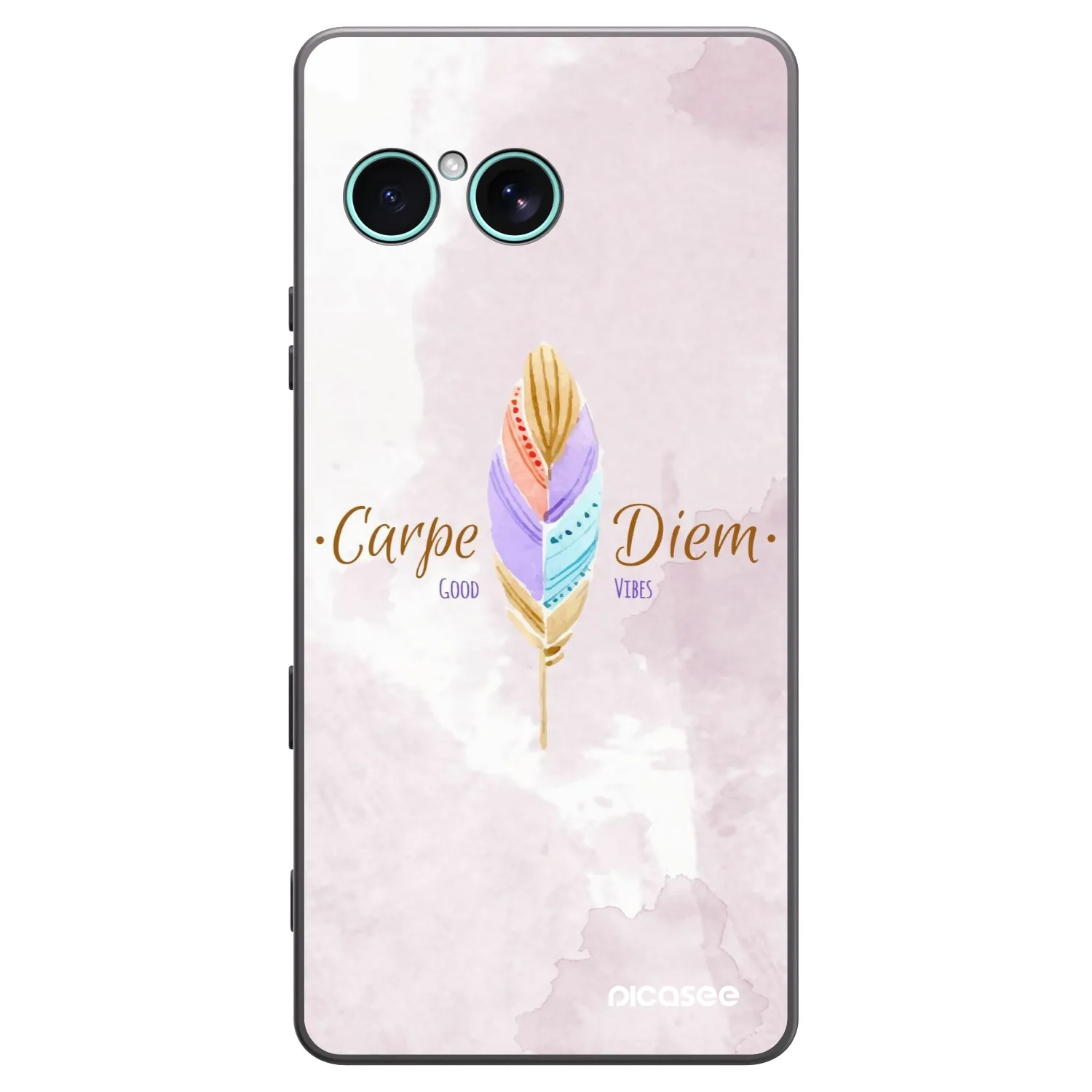 Picasee silikonski črni ovitek za Sony Xperia 10 VII - Carpe Diem