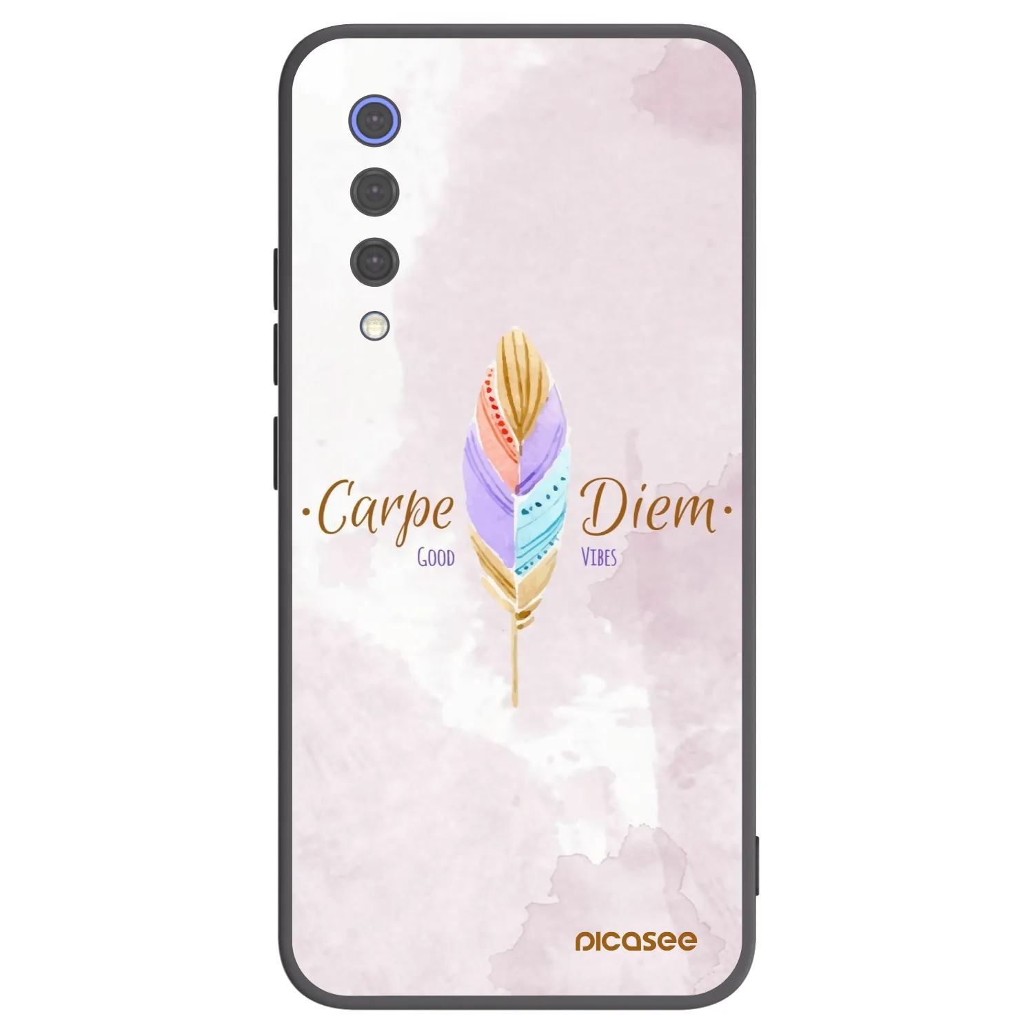 Picasee silikonski črni ovitek za Xiaomi Mi 9 SE - Carpe Diem