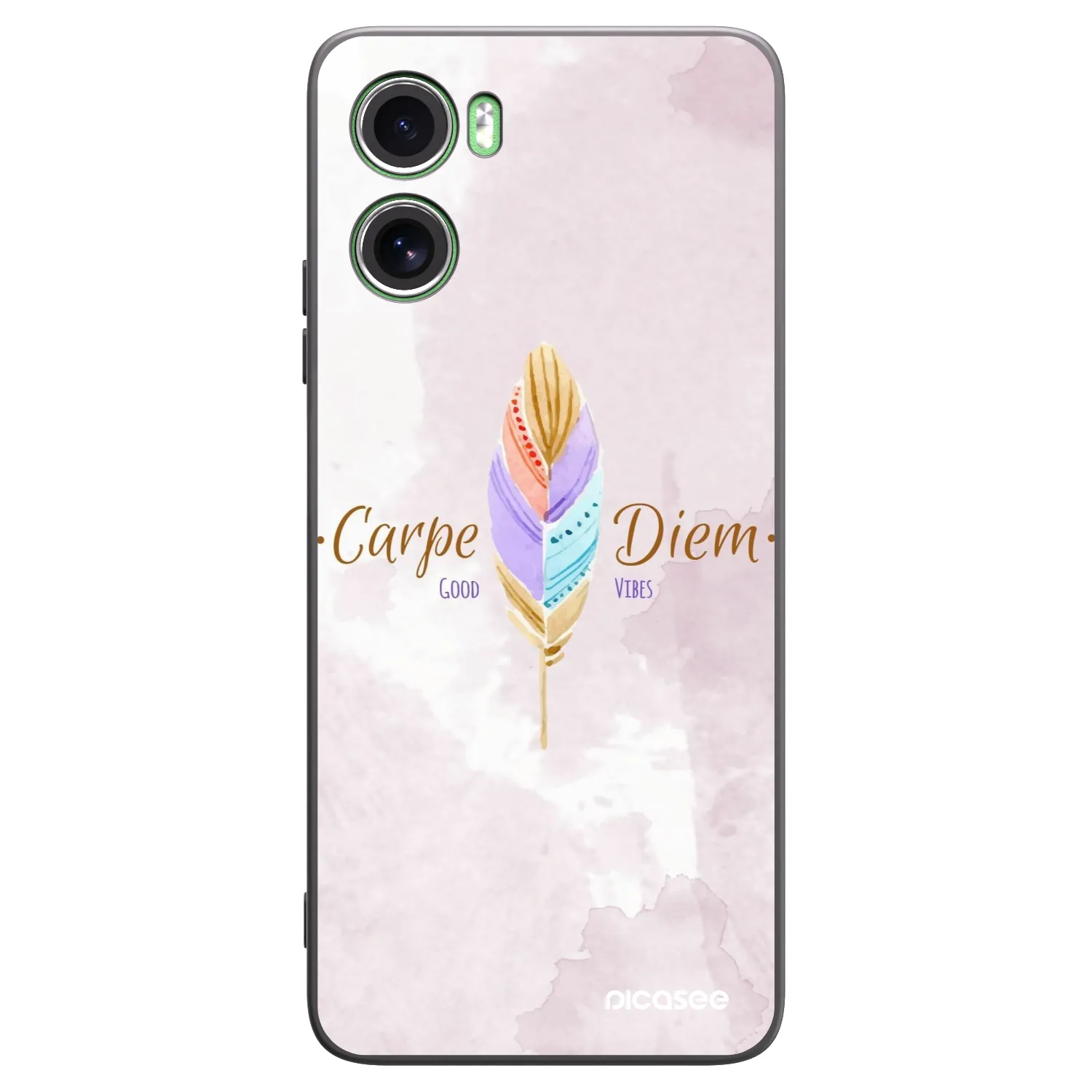 Picasee silikonski črni ovitek za Motorola Moto G06 - Carpe Diem