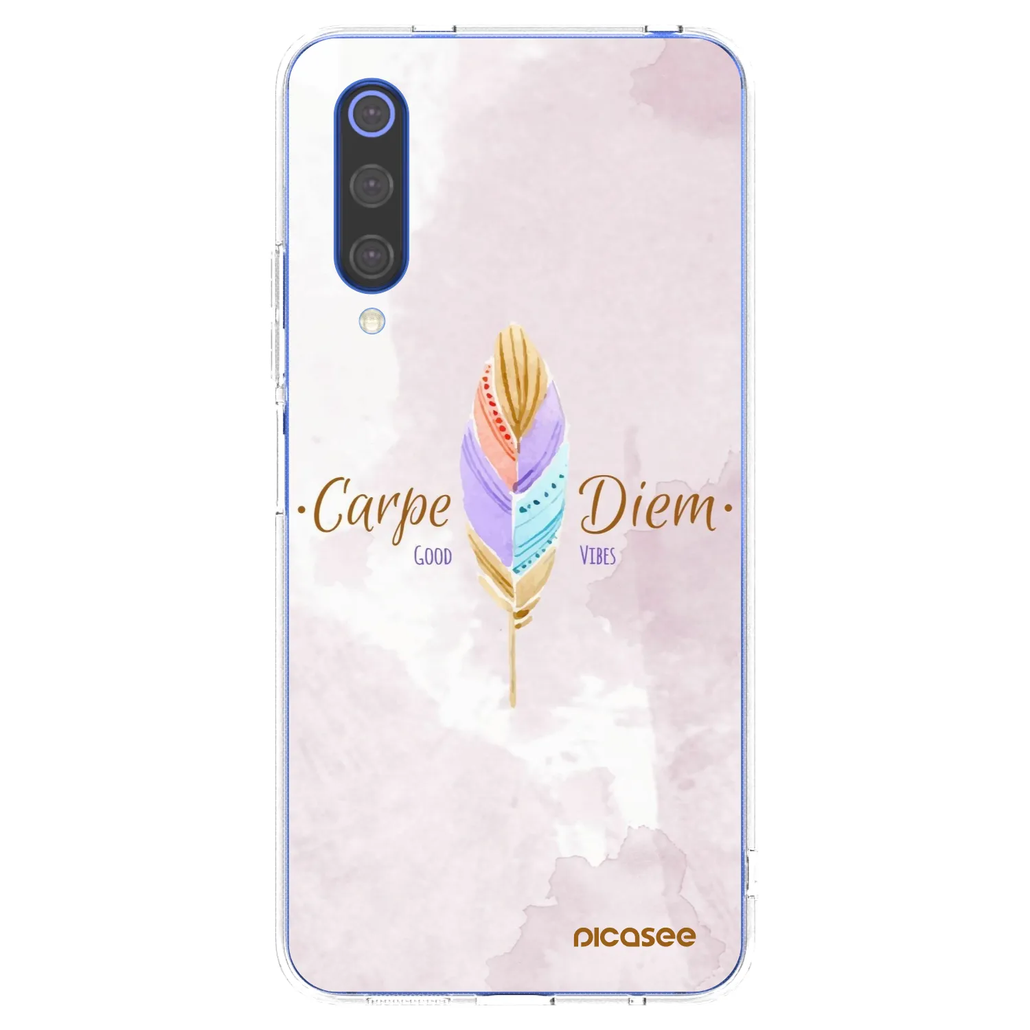 Picasee silikonski prozorni ovitek za Xiaomi Mi 9 SE - Carpe Diem