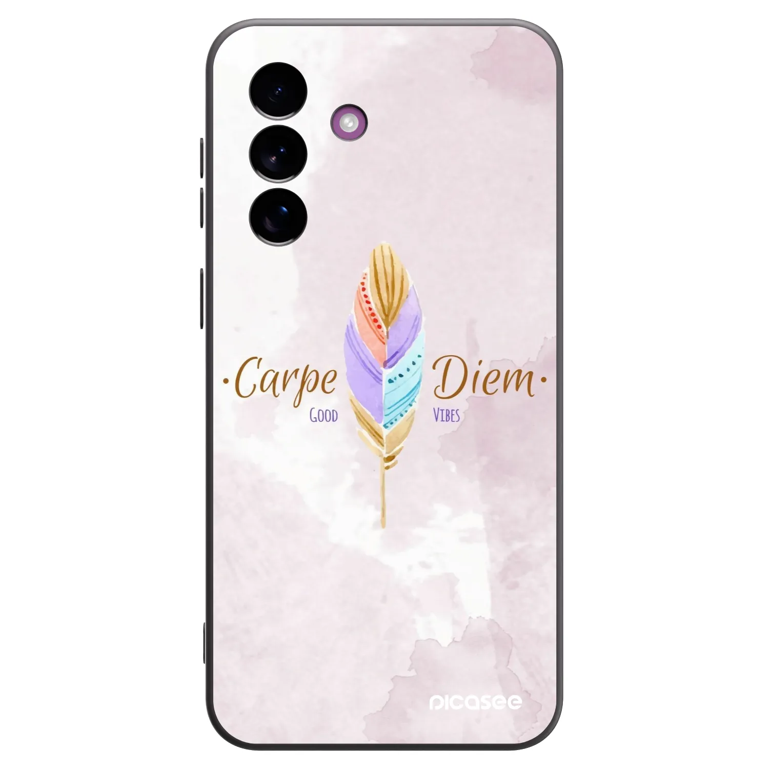 Picasee silikonski črni ovitek za Samsung Galaxy A37 - Carpe Diem