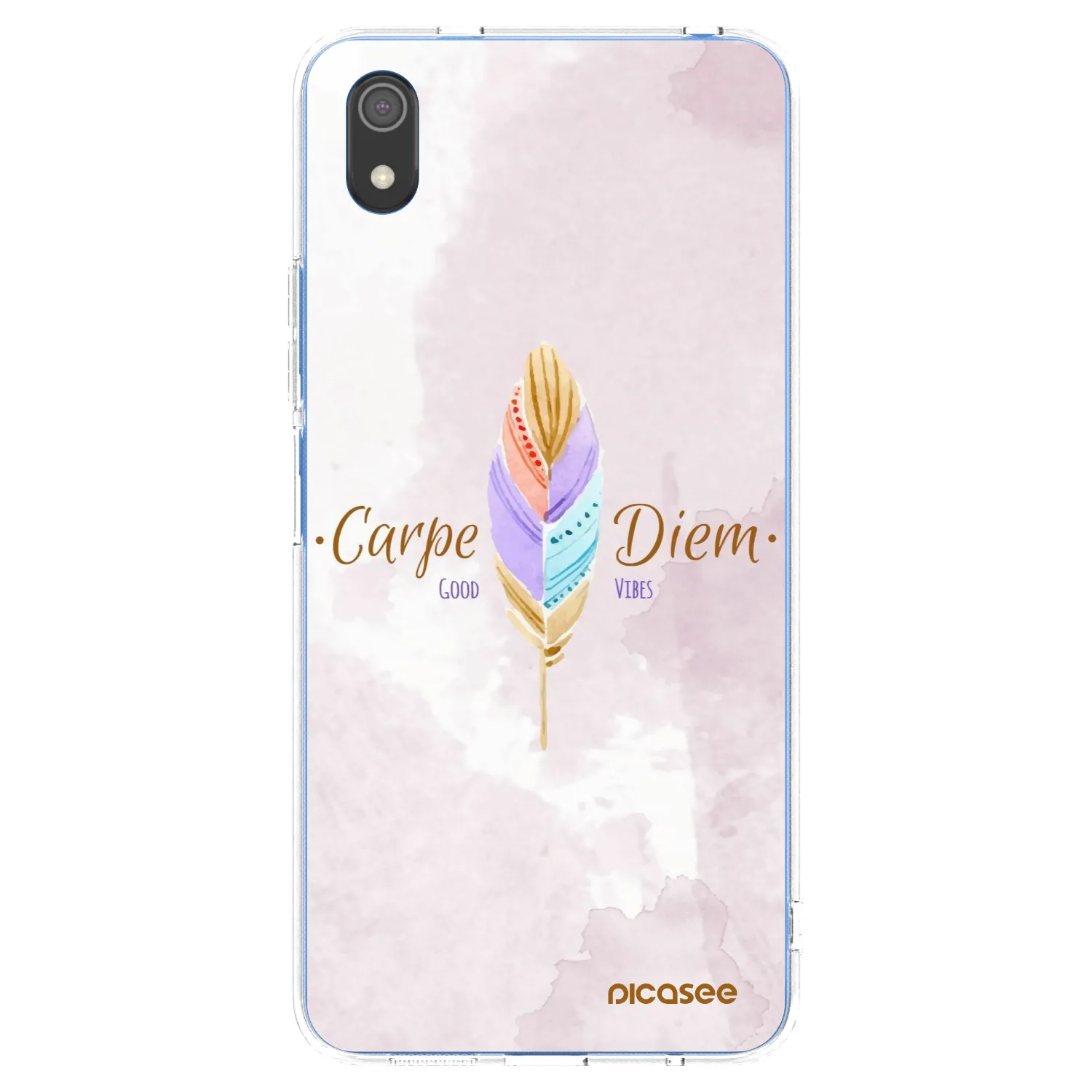 Picasee silikonski prozorni ovitek za Xiaomi Redmi 7A - Carpe Diem