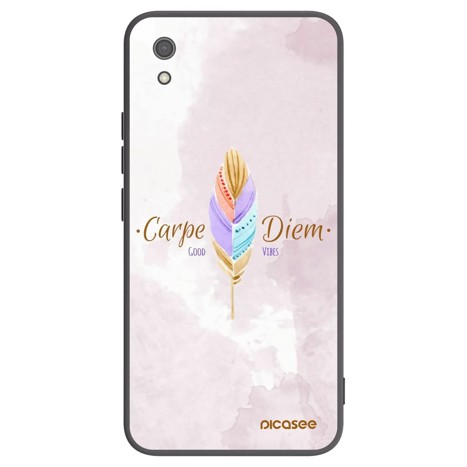 Picasee silikonski črni ovitek za Xiaomi Redmi 7A - Carpe Diem