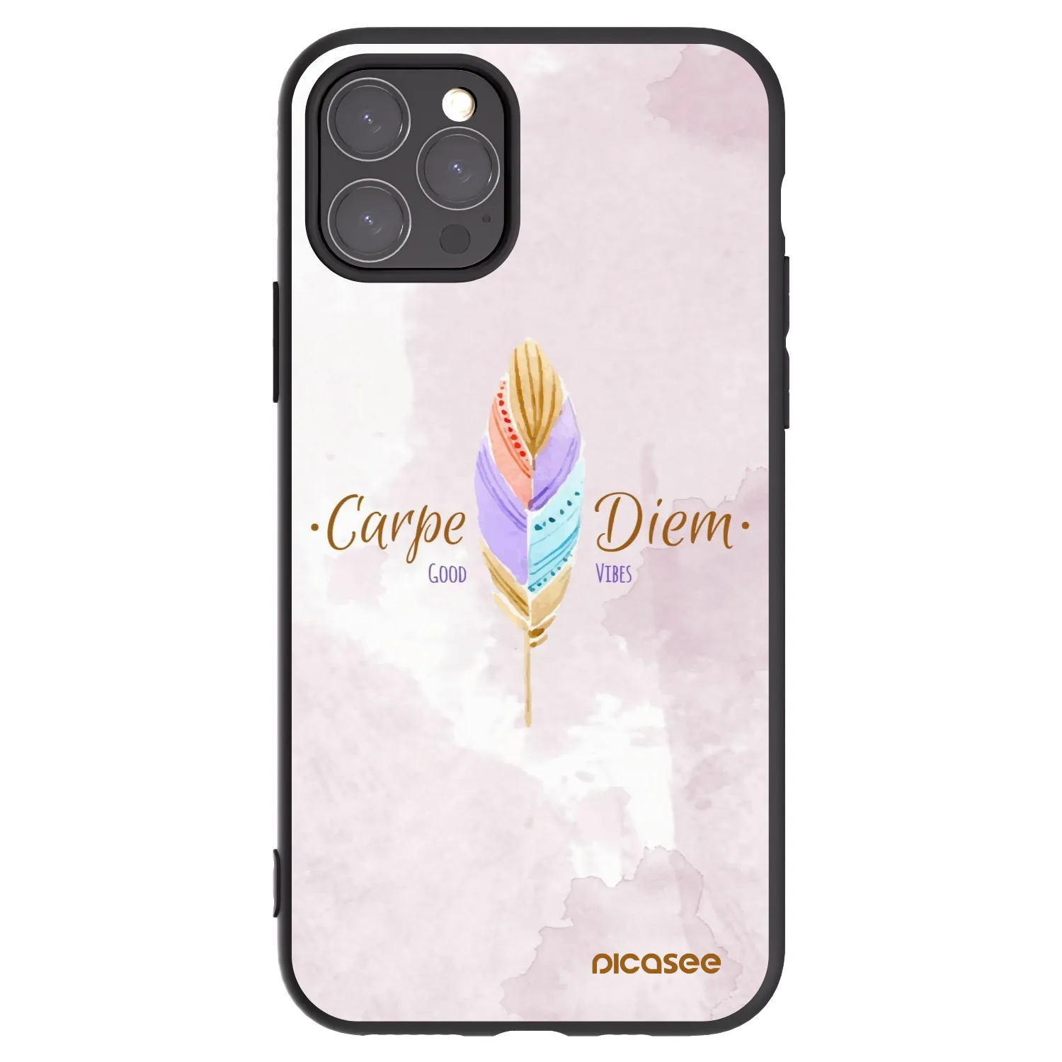 Picasee silikonski črni ovitek za Apple iPhone 11 Pro - Carpe Diem