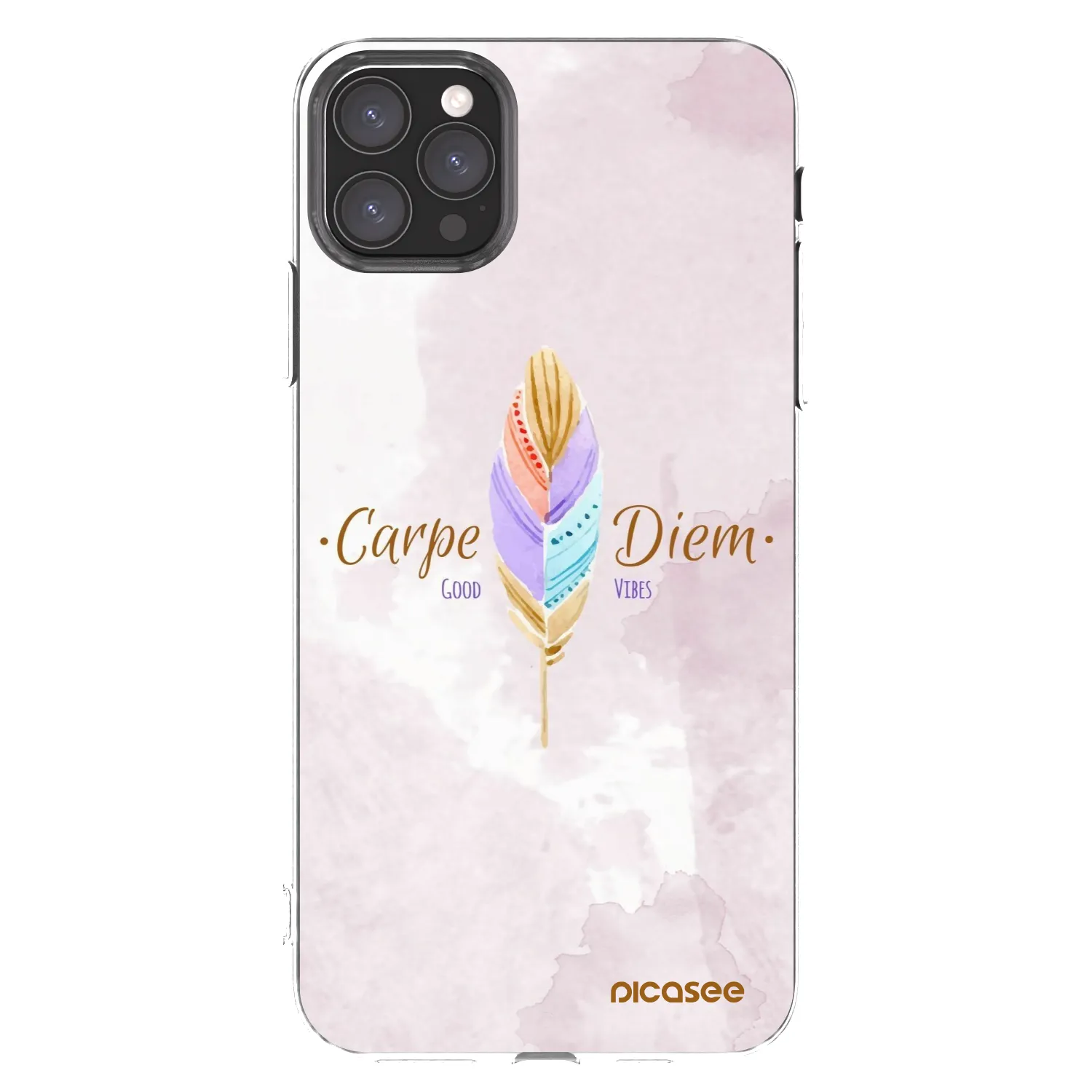 Picasee silikonski prozorni ovitek za Apple iPhone 11 Pro Max - Carpe Diem