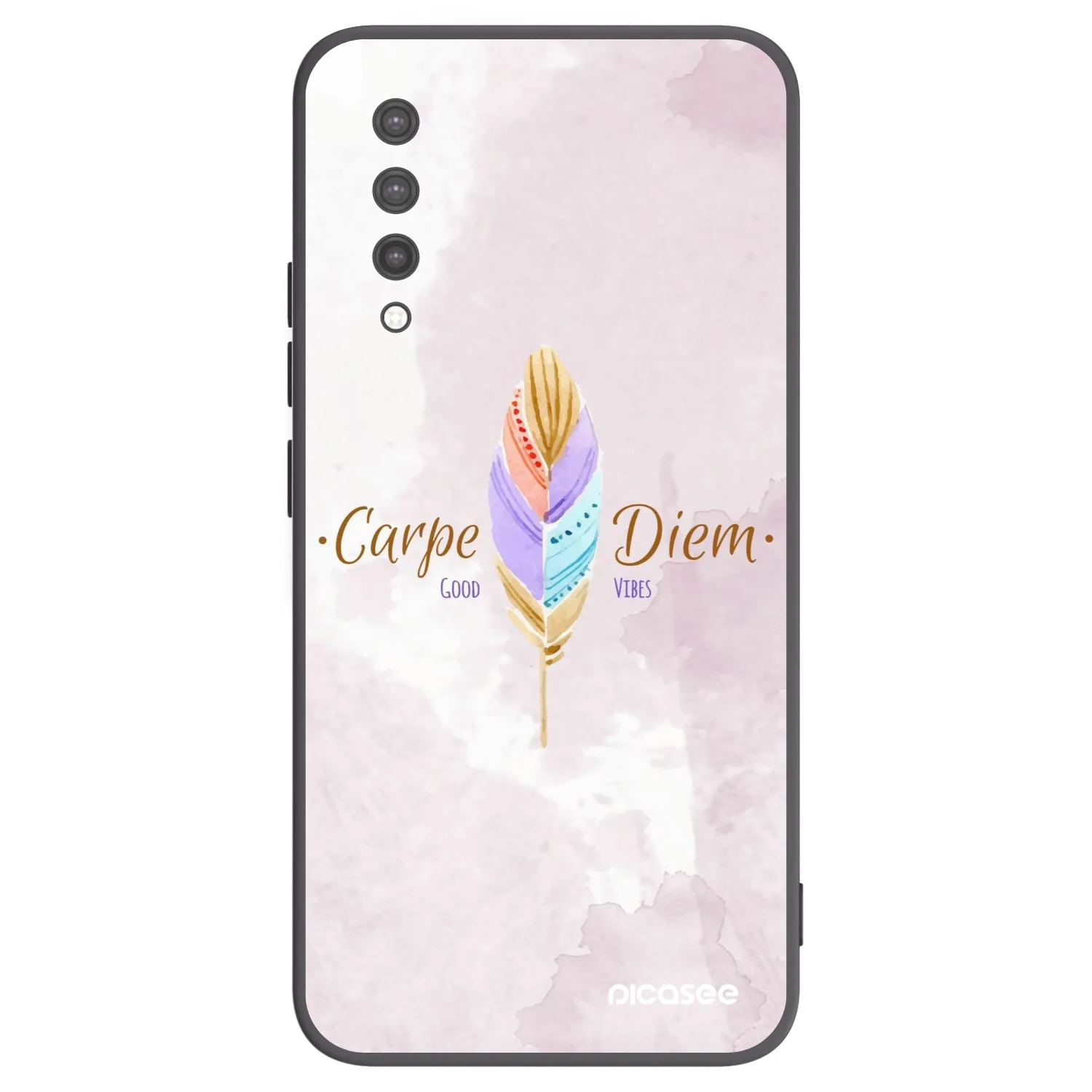 Picasee silikonski črni ovitek za Xiaomi Mi 9 Lite - Carpe Diem