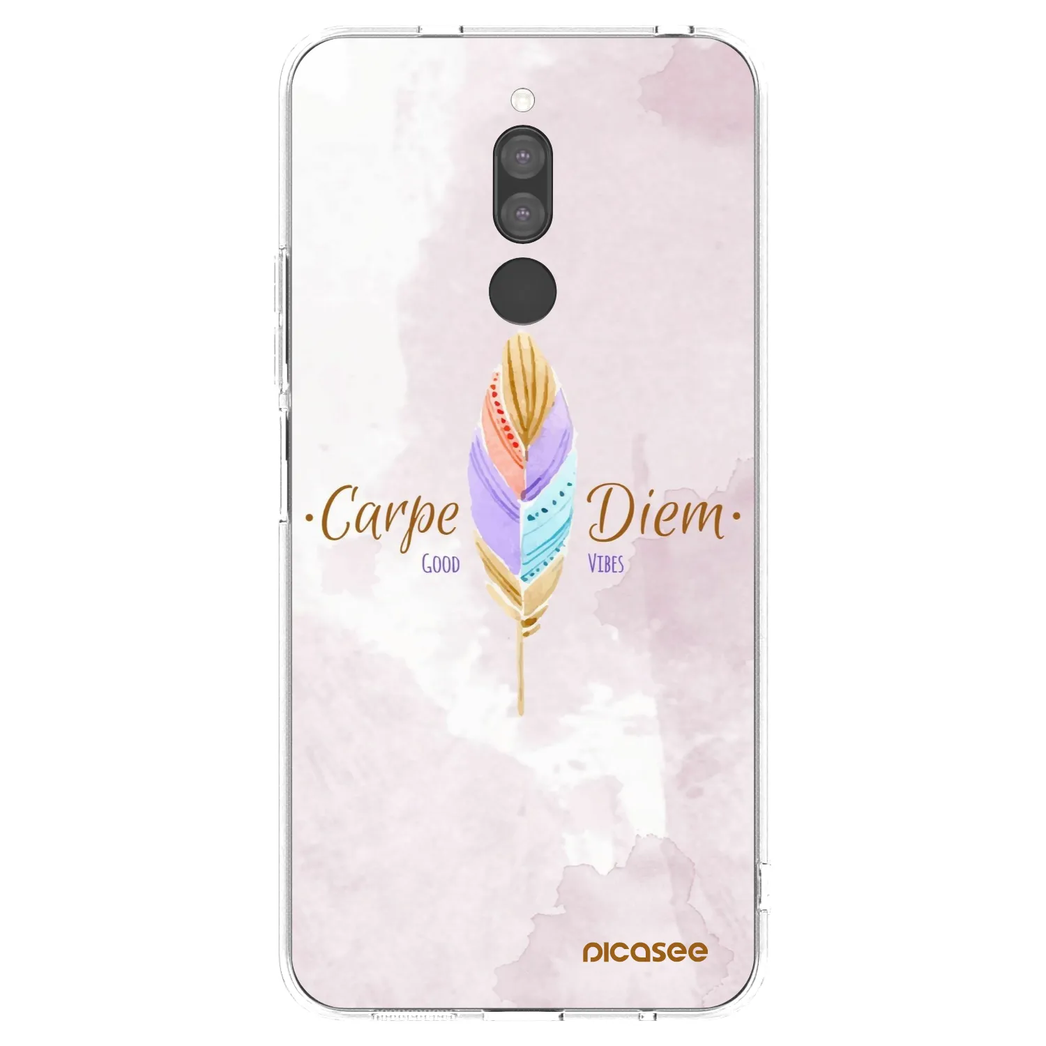 Picasee silikonski prozorni ovitek za Xiaomi Redmi 8 - Carpe Diem