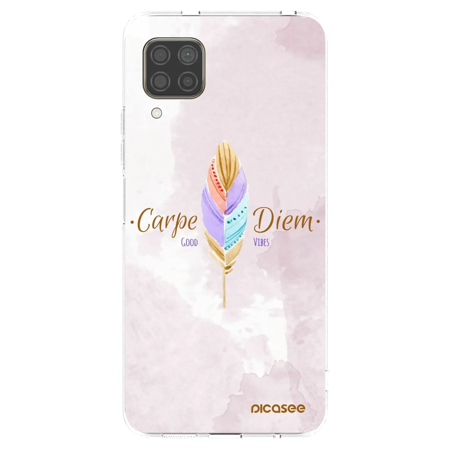 Picasee silikonski prozorni ovitek za Huawei P40 Lite - Carpe Diem
