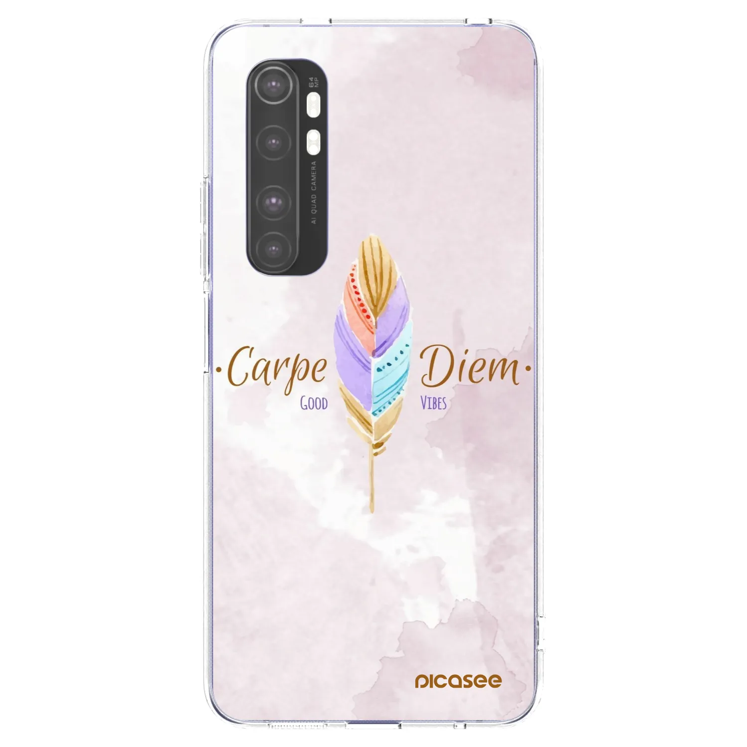 Picasee silikonski prozorni ovitek za Xiaomi Mi Note 10 Lite - Carpe Diem