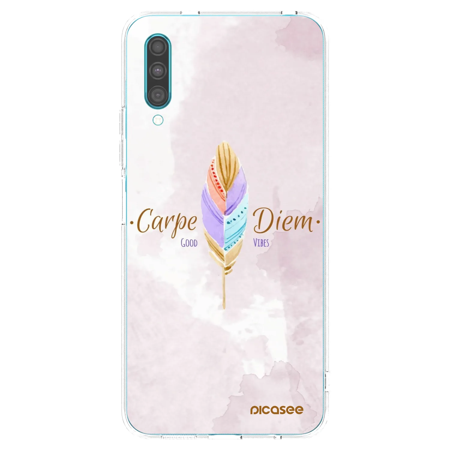 Picasee silikonski prozorni ovitek za Samsung Galaxy A30s A307F - Carpe Diem