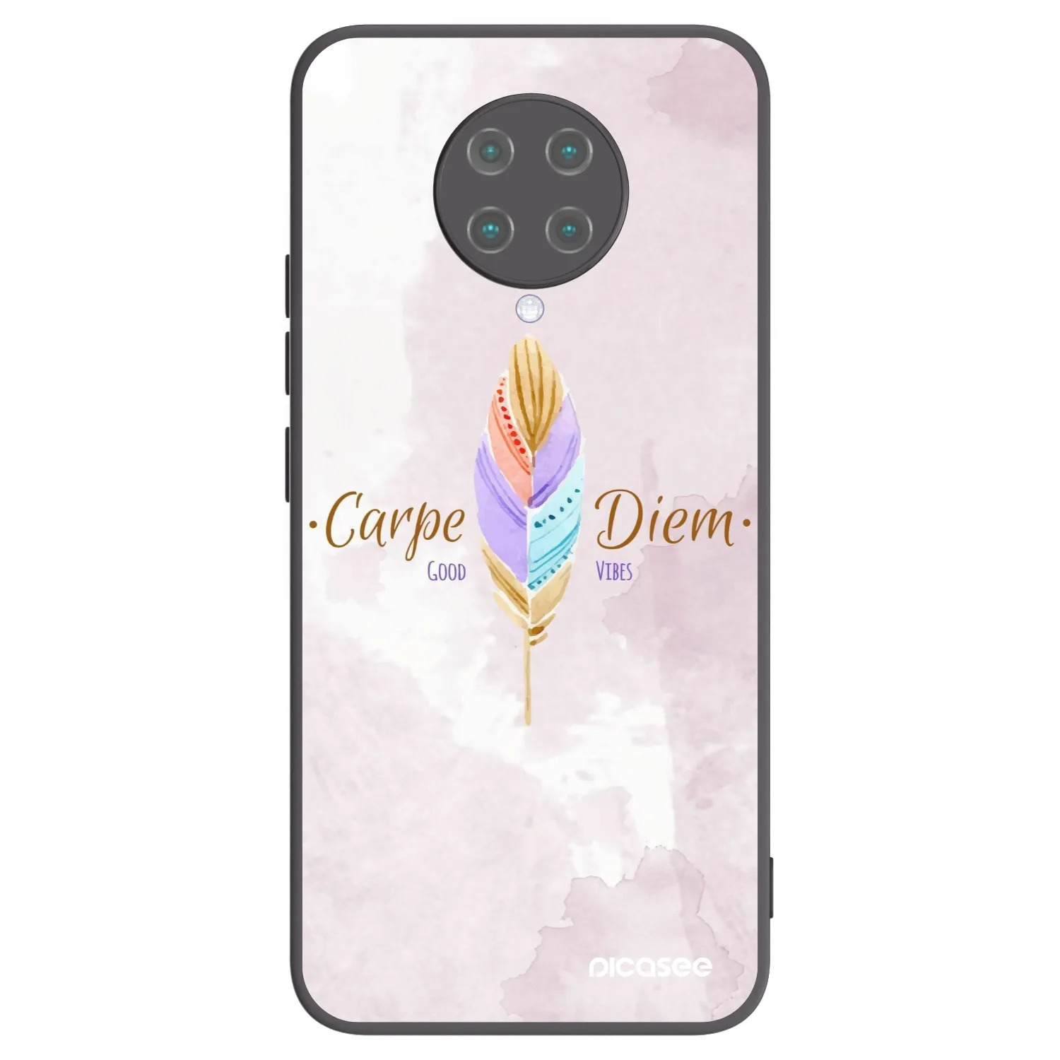 Picasee silikonski črni ovitek za Xiaomi Poco F2 Pro - Carpe Diem