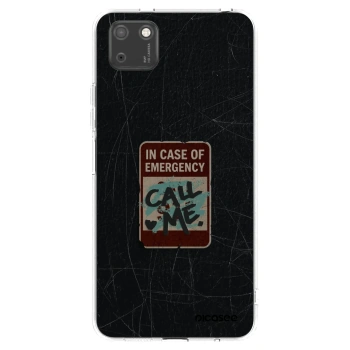Picasee silikonski prozorni ovitek za Huawei Y5P - EMERGENCY