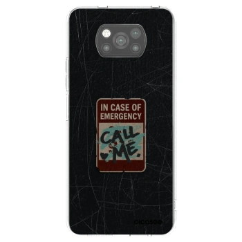 Picasee silikonski črni ovitek za Xiaomi Poco X3 - EMERGENCY