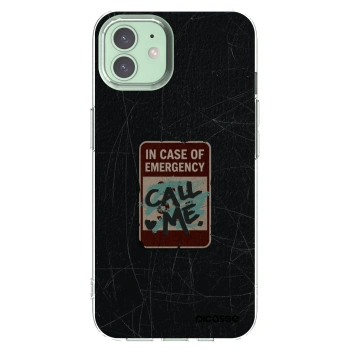 Picasee silikonski prozorni ovitek za Apple iPhone 12 - EMERGENCY