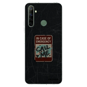 Picasee silikonski prozorni ovitek za Realme 6i - EMERGENCY