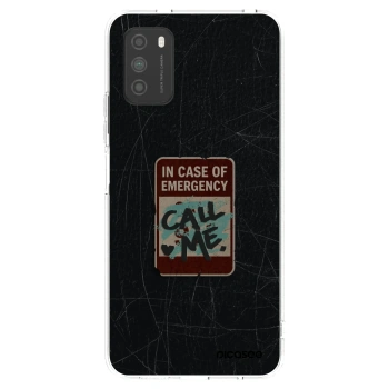 Picasee silikonski prozorni ovitek za Xiaomi Poco M3 - EMERGENCY